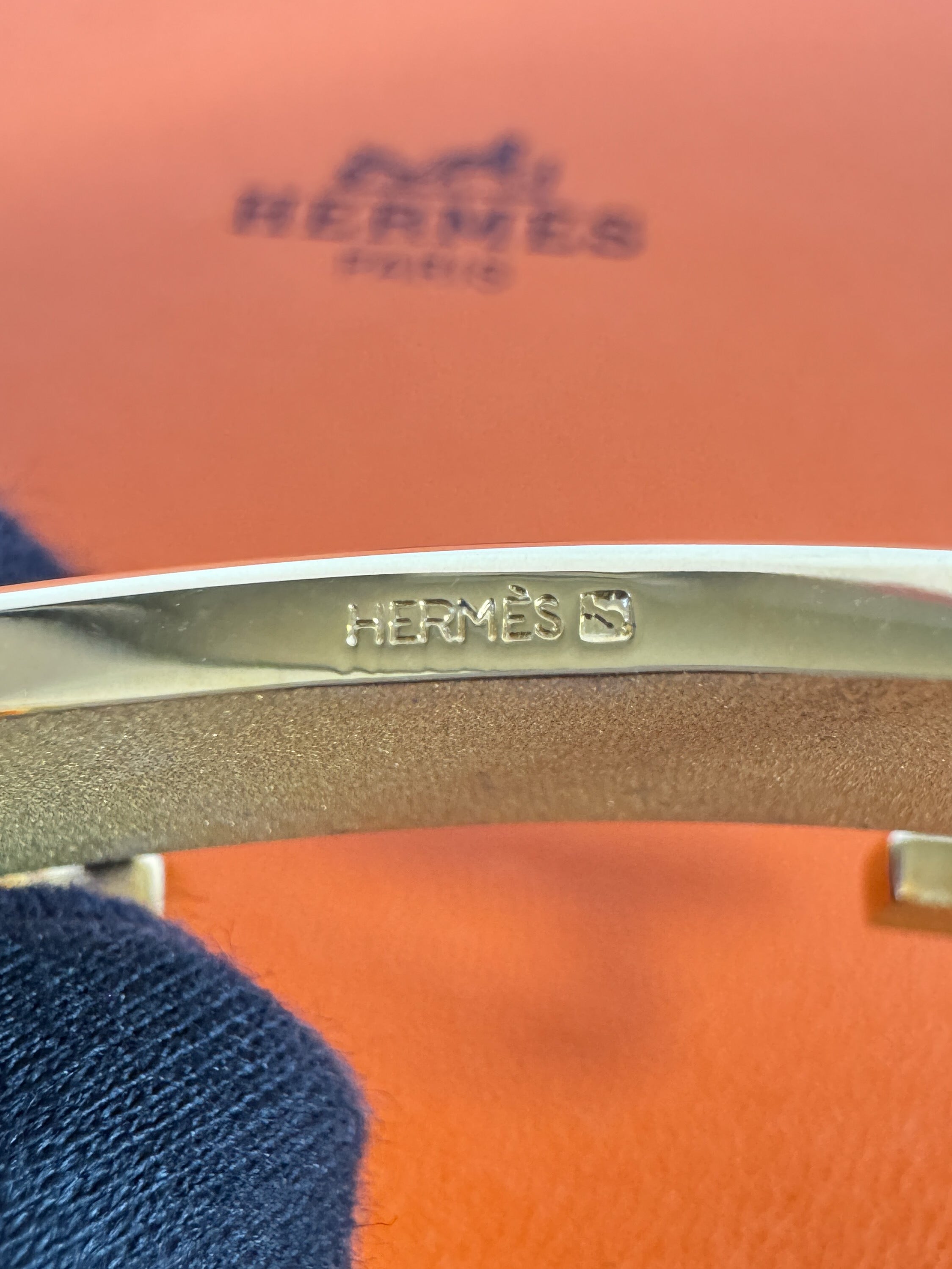 Hermès constance black/brown leather belt