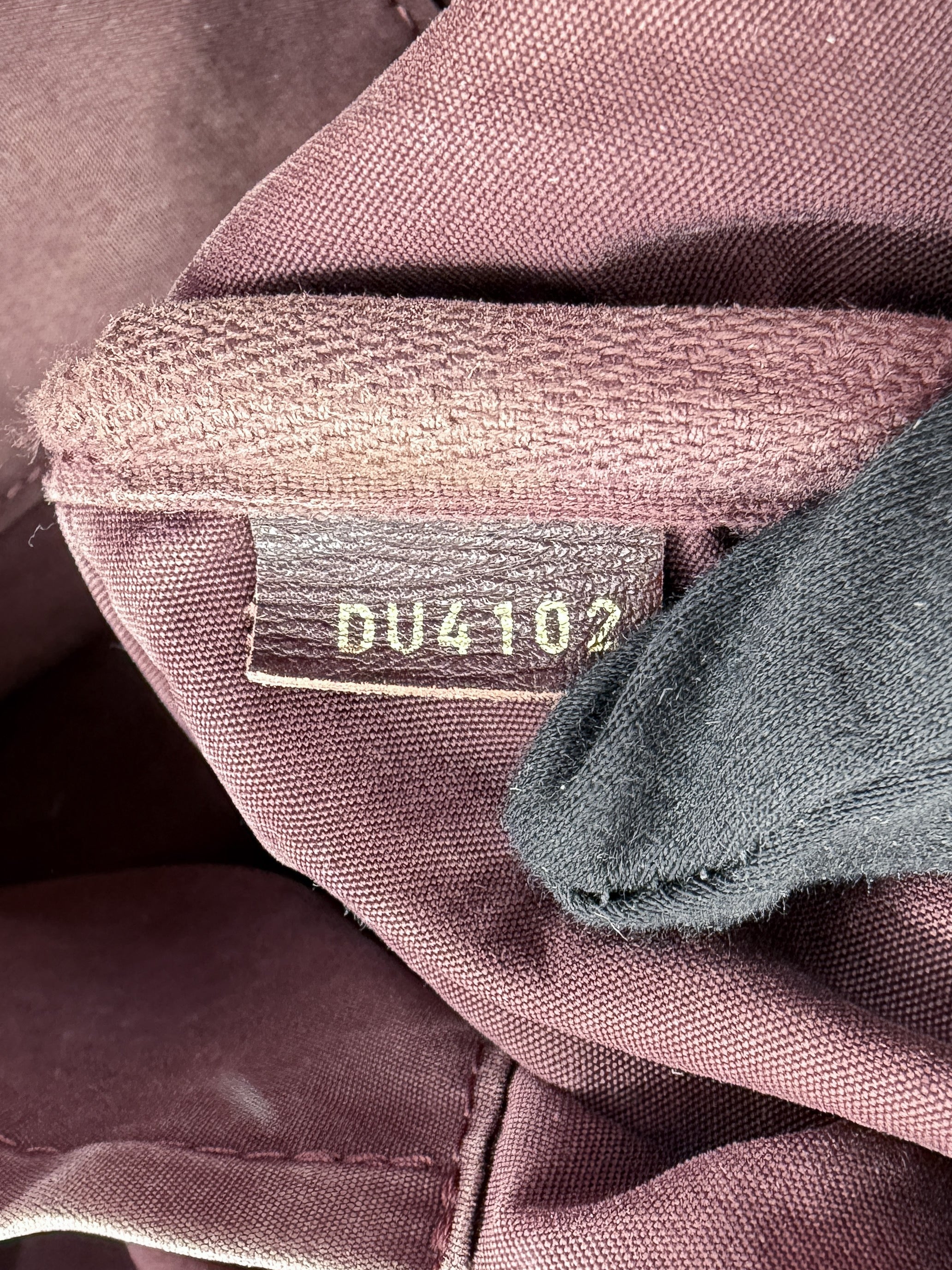 Louis Vuitton monogram Mini Lin burgundy Speedy 45 bandouliere DU4102