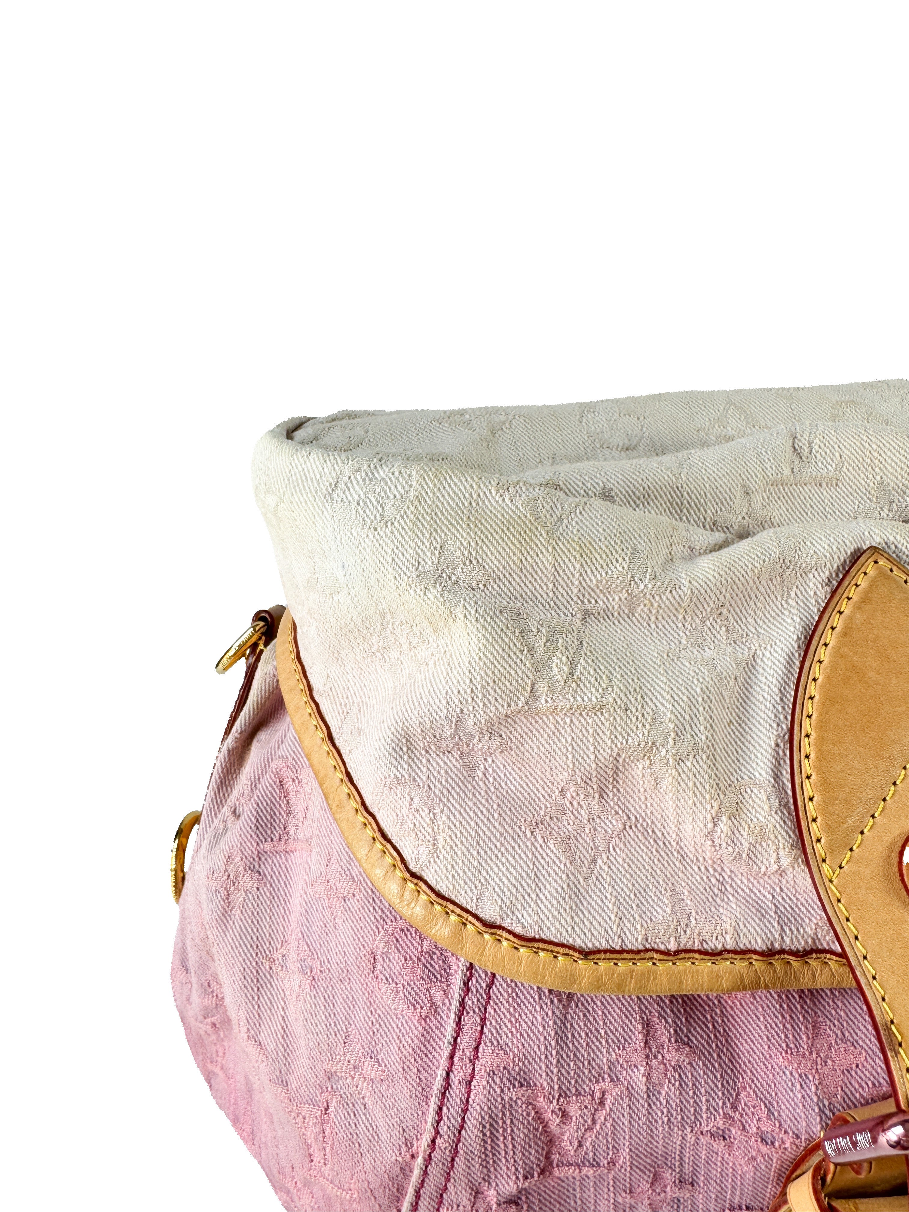 Louis Vuitton Sunshine pink denim monogram FL0130