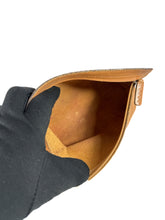 Loewe brown leather vintage zip pouch