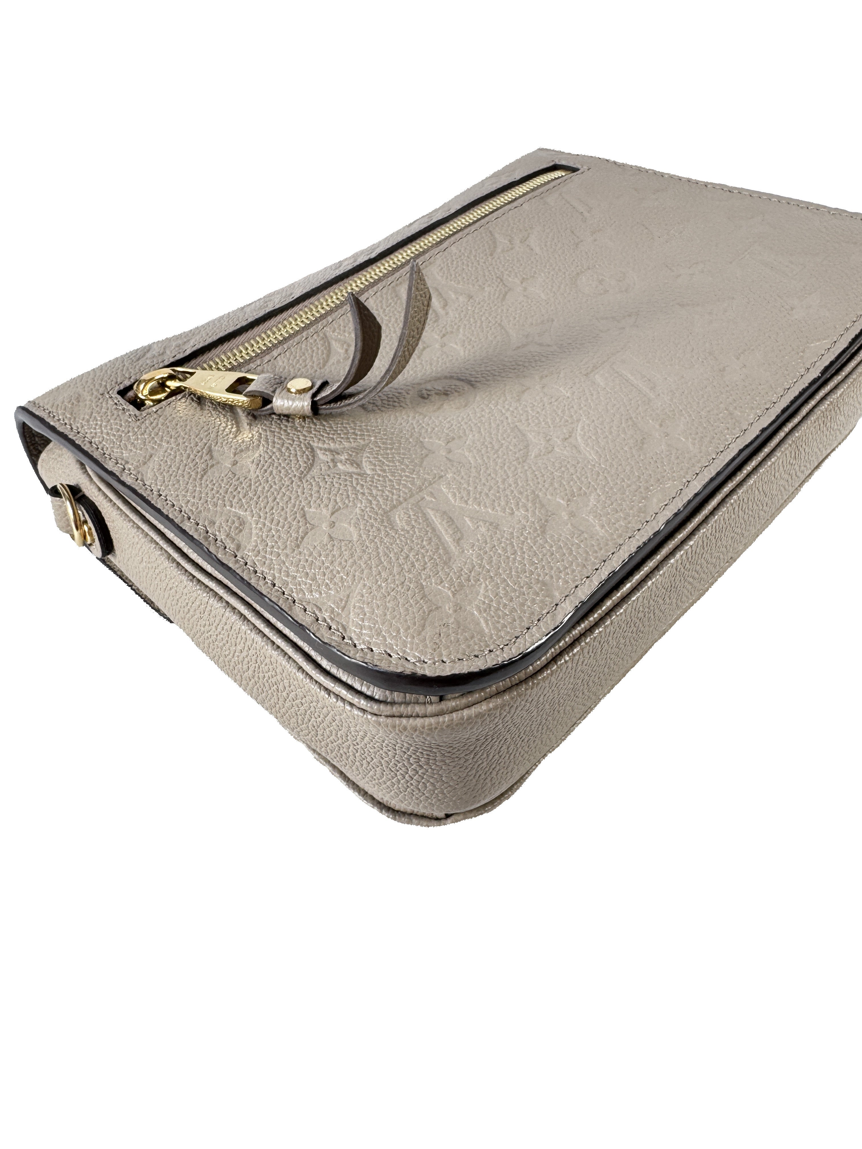 Louis Vuitton Pochette Metis turtledove empreinte leather NFC