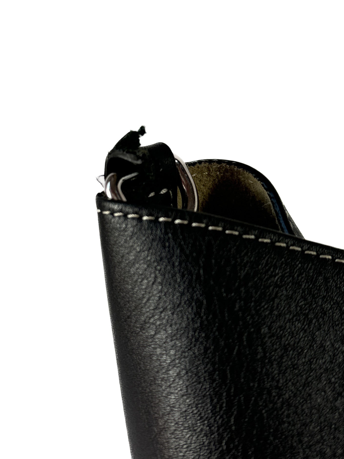 Burberry black small leather soft pocket tote **as is**