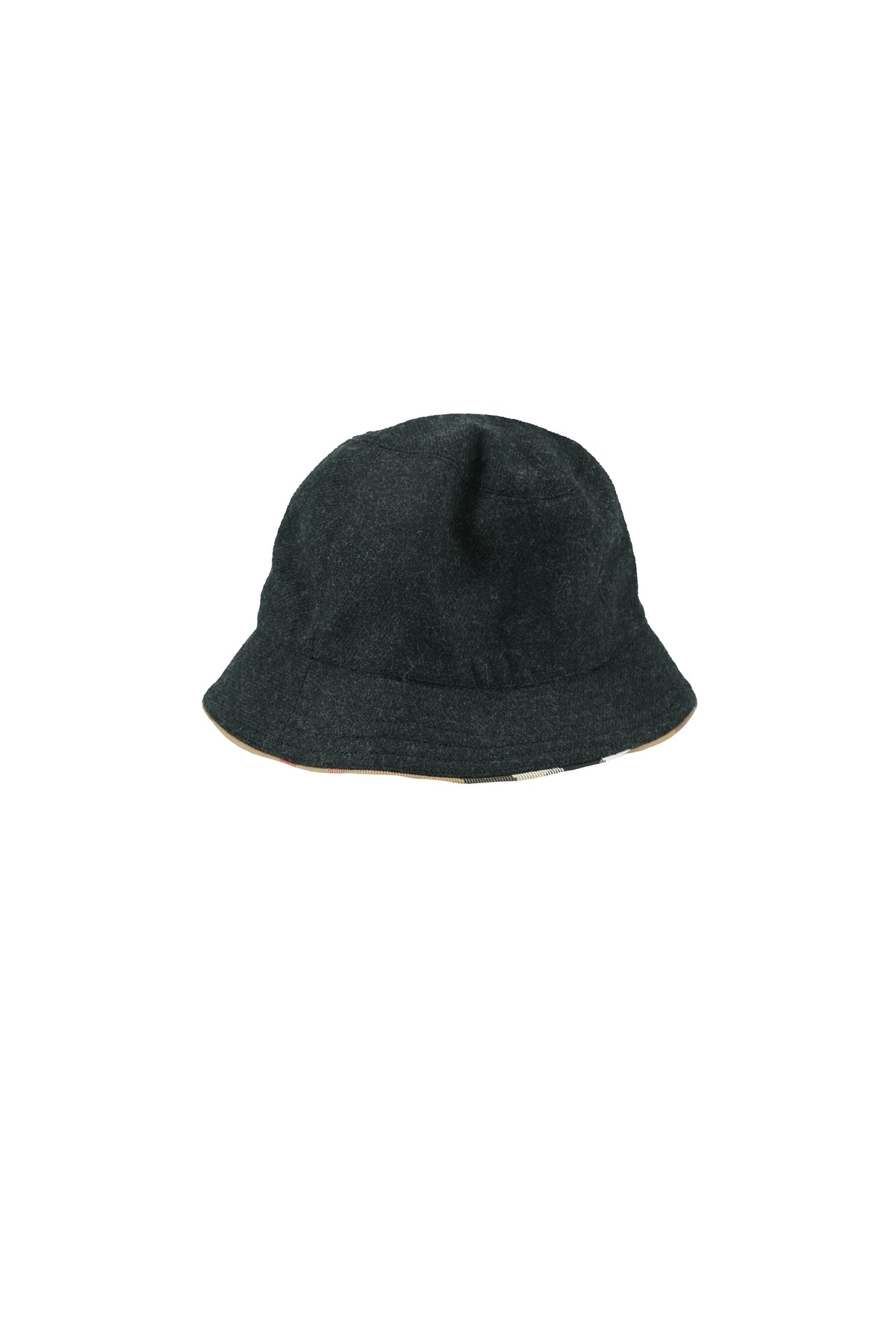 Burberry gray wool bucket hat size M