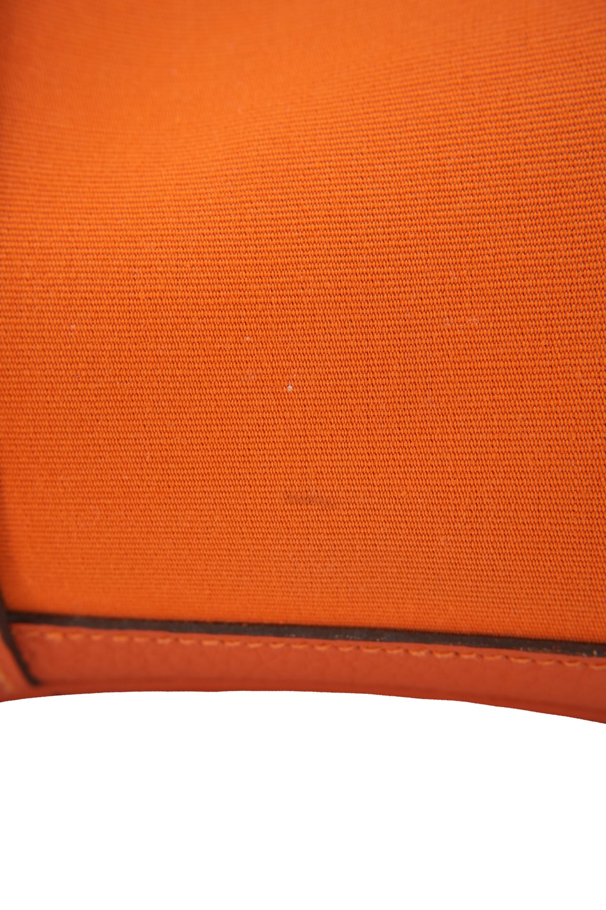 Hermès orange canvas leather Garden Party 36 T