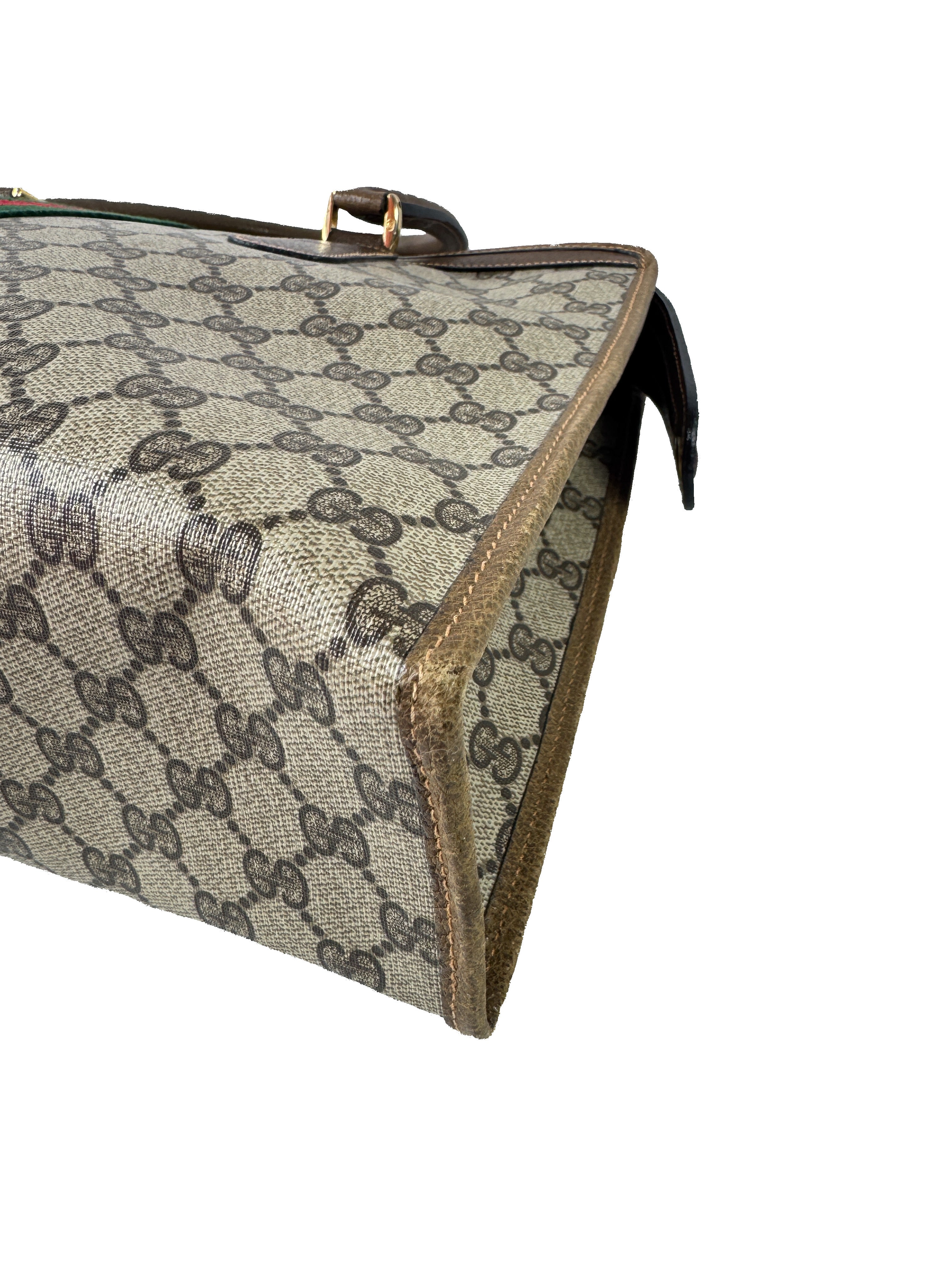 Gucci brown vintage Sherry line tote 214.10.048