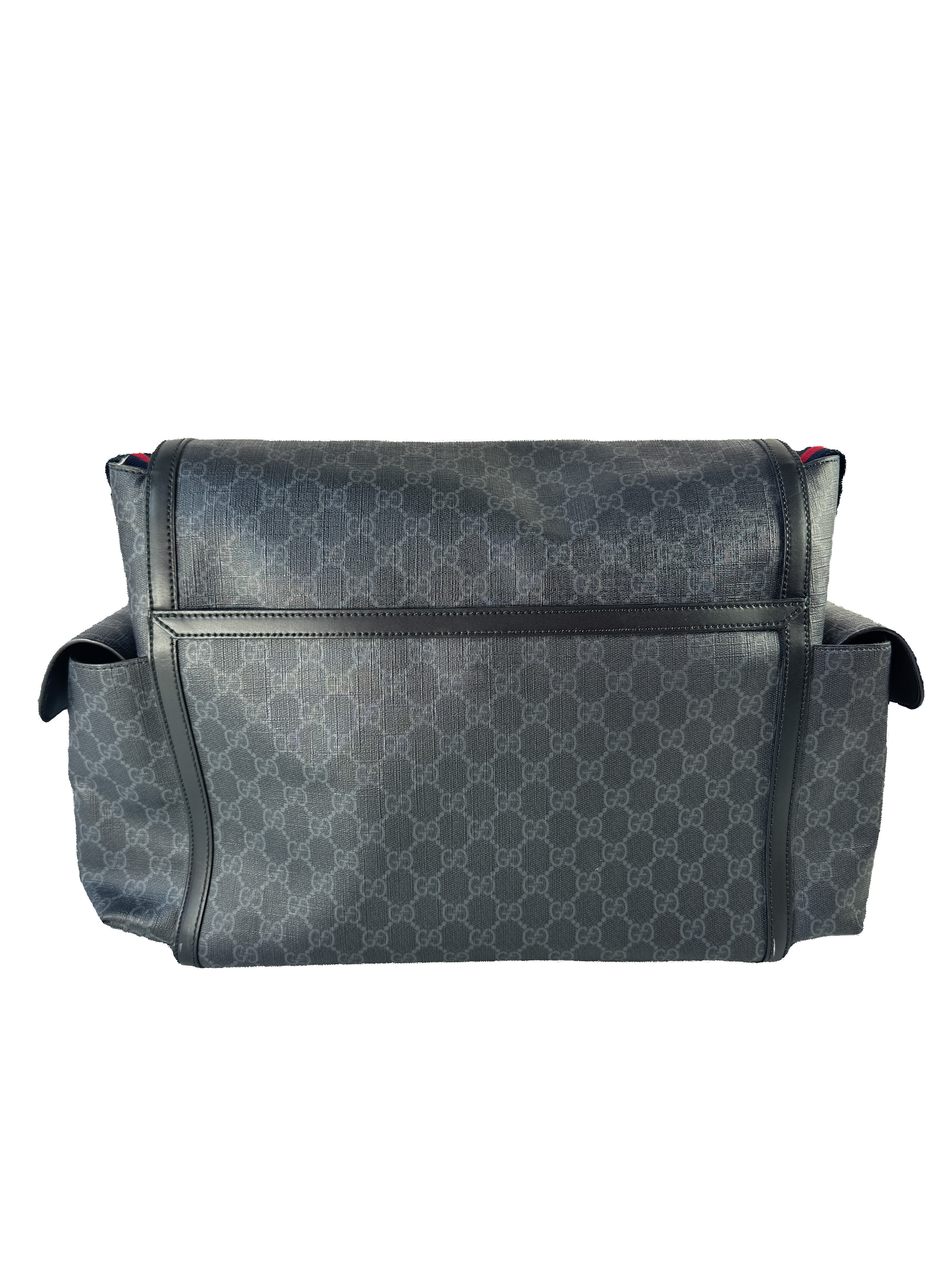 Gucci black GG Supreme changing bag 495909 525040