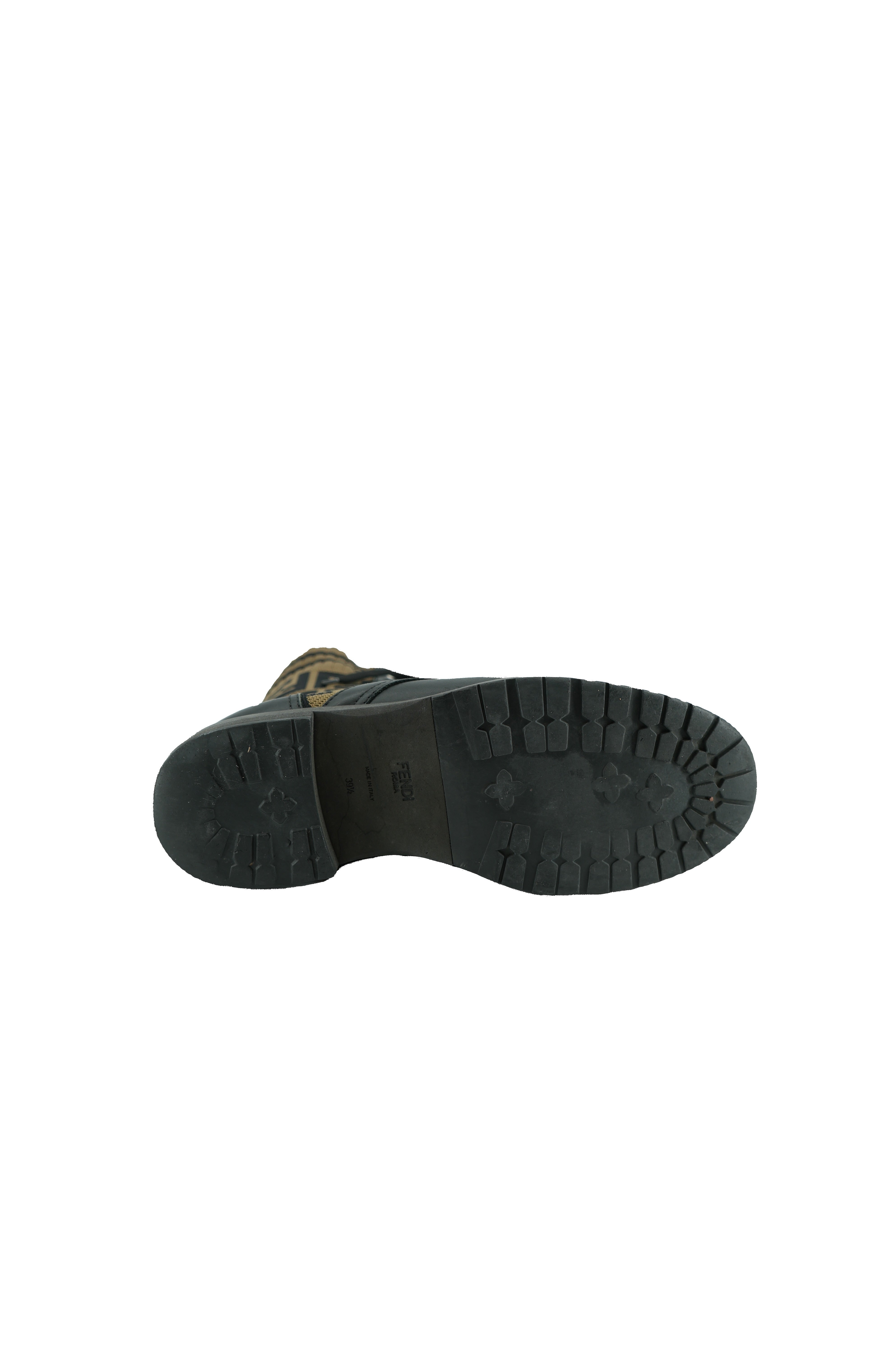 Fendi Zucca combat boots size 39.5