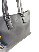 Gucci dark brown leather Bamboo tassel tote 3492