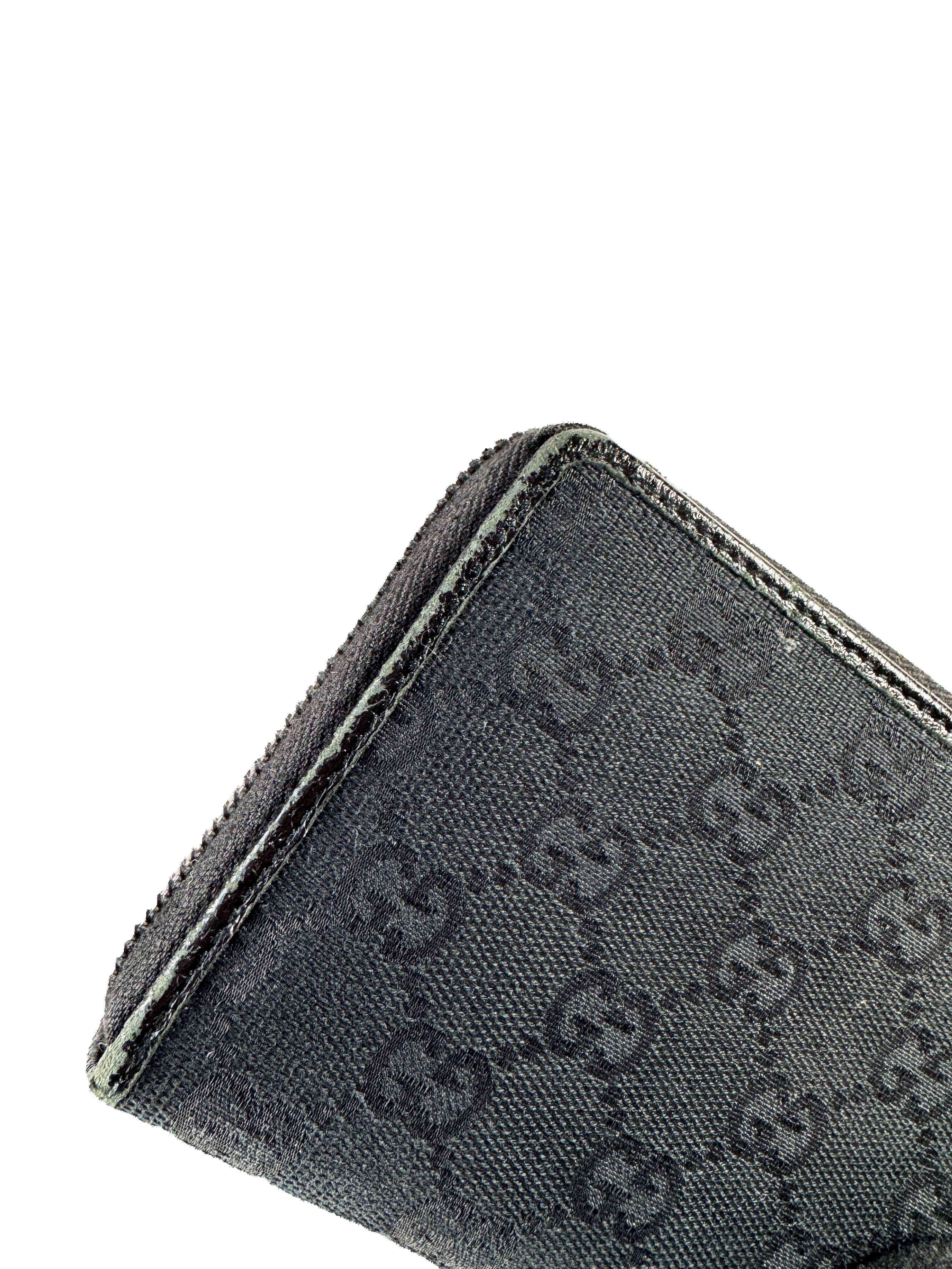 Gucci black signature GG ZA wallet 2731