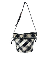 Bottega Veneta Intreciatto black/white drawstring bucket bag 10932062
