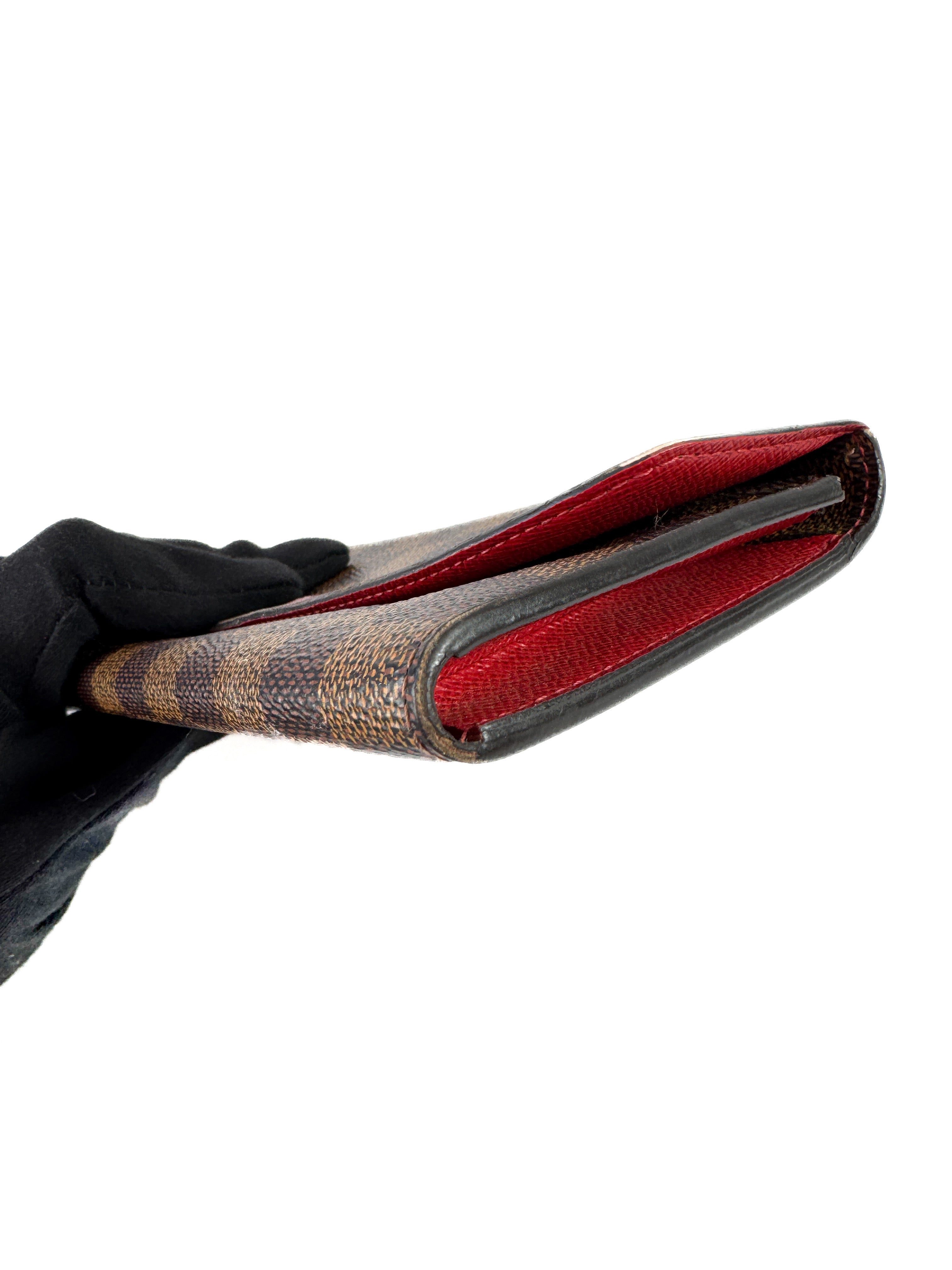 Louis Vuitton damier ebene Emilie wallet  TA2126