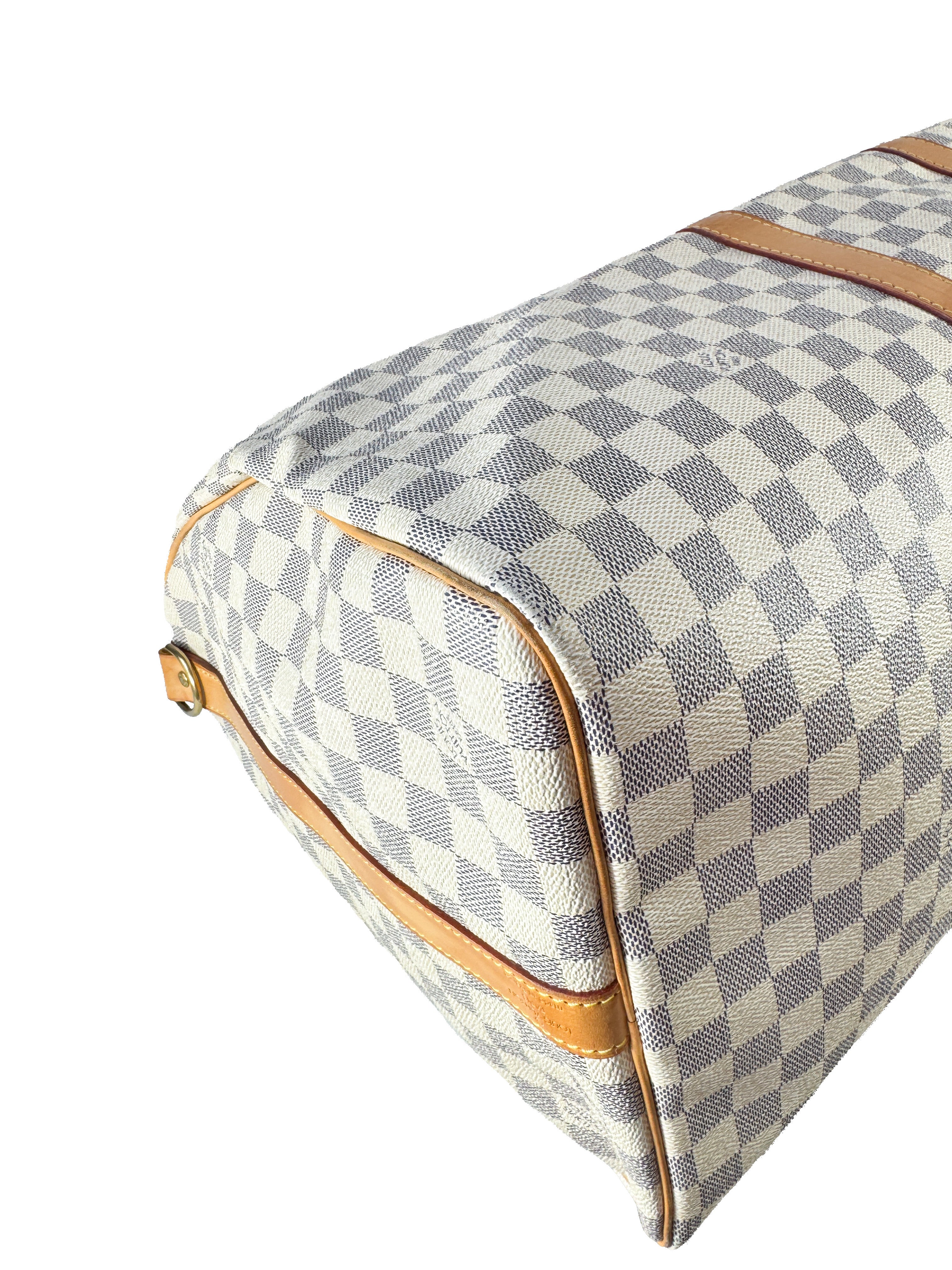 Louis Vuitton damier azur keepall 55 bandouliere MB2017