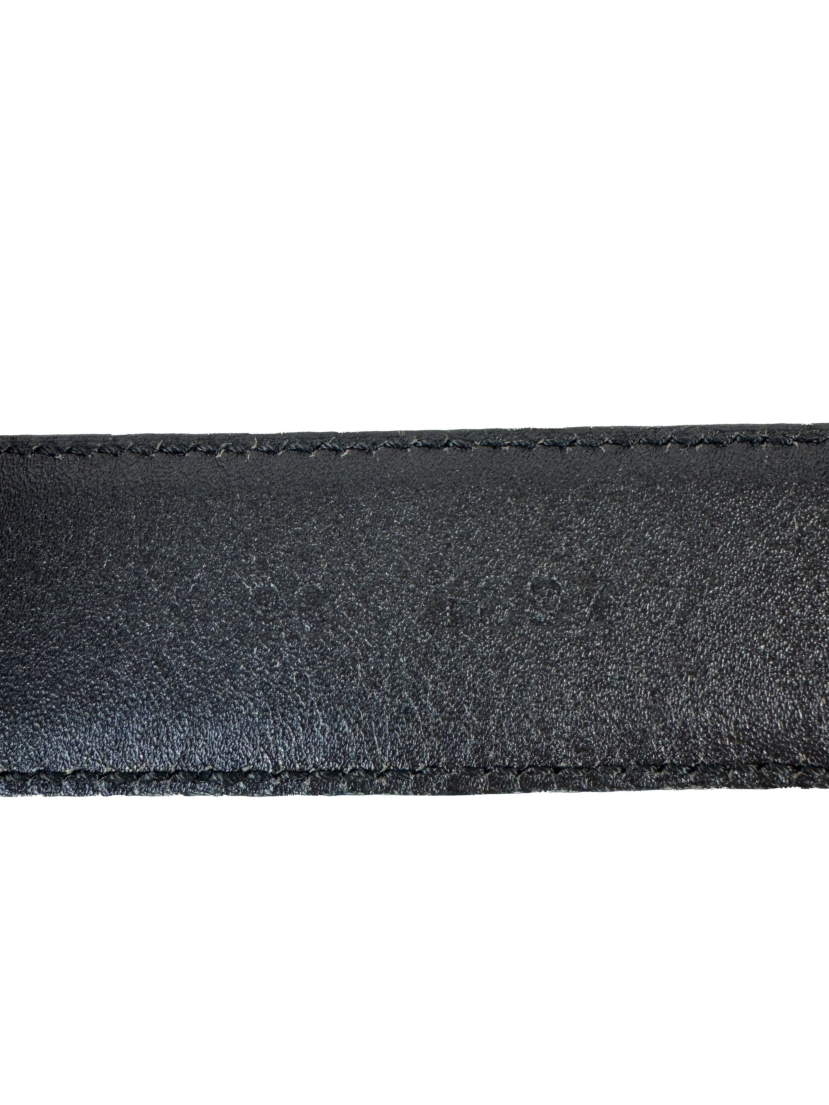 Prada black leather belt size 110 44 1097