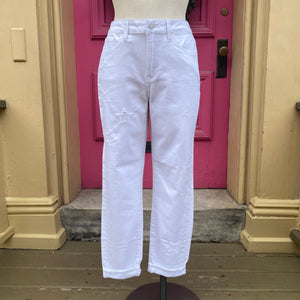 Mavi white Cindy mom jeans size 4 New With Tags
