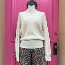 Brodie cream cashmere fringe sweater size L