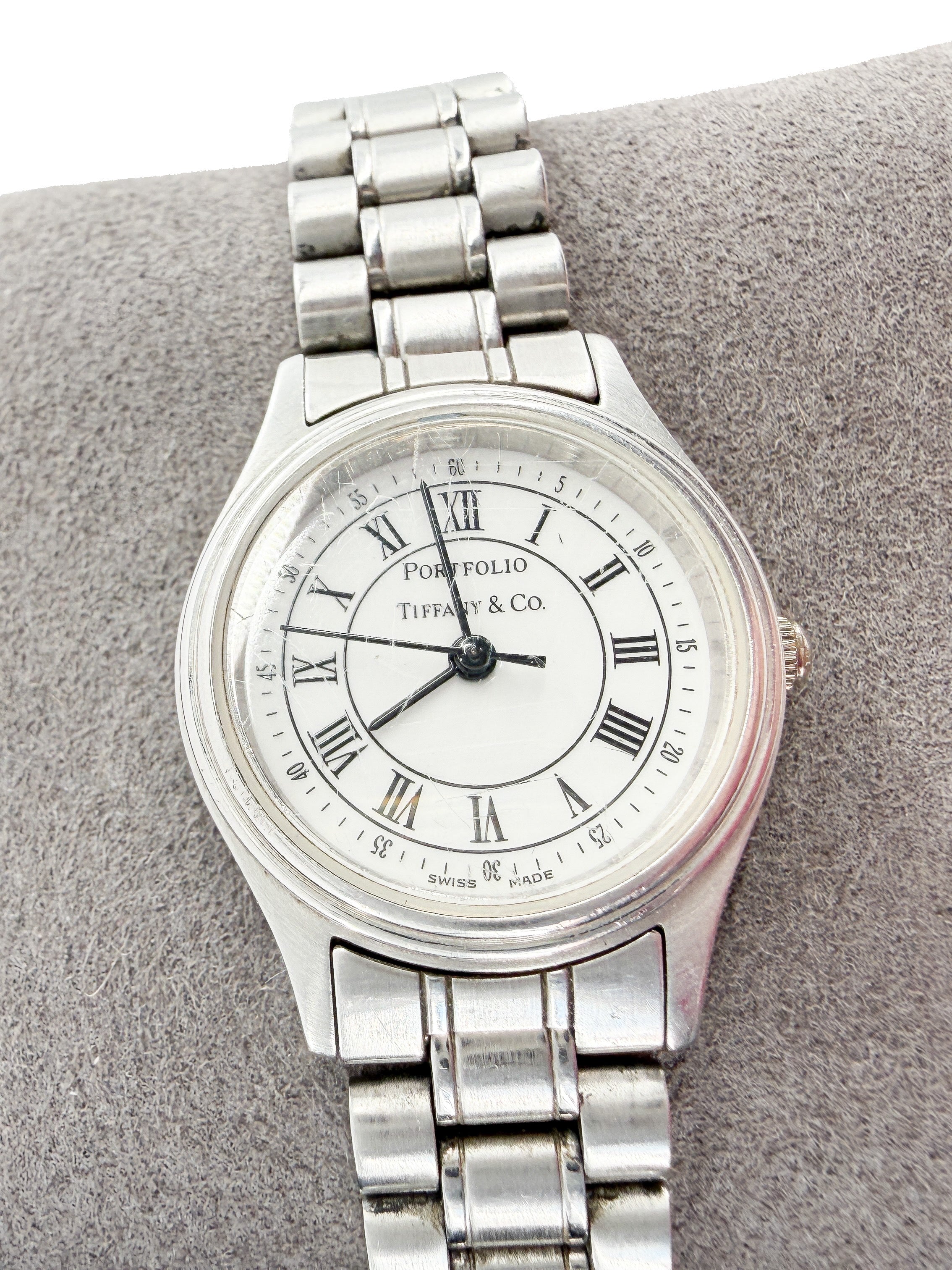 Tiffany & Co stainless Portfolio 23MM watch