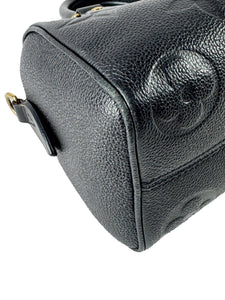 Louis Vuitton black empreinte leather Speedy 20 bandouliere NFC