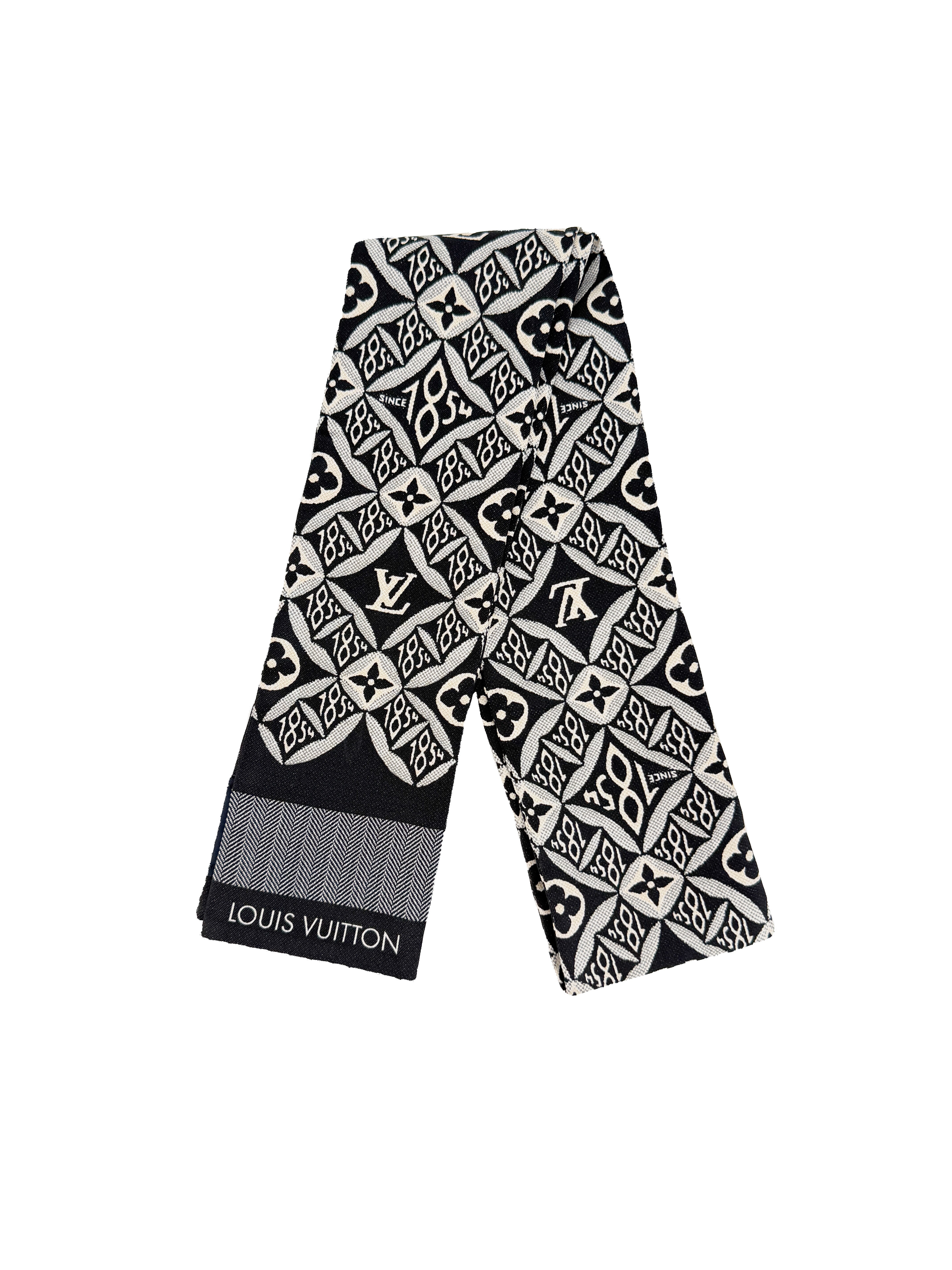Louis Vuitton black since 1854 mnoogram bandeau