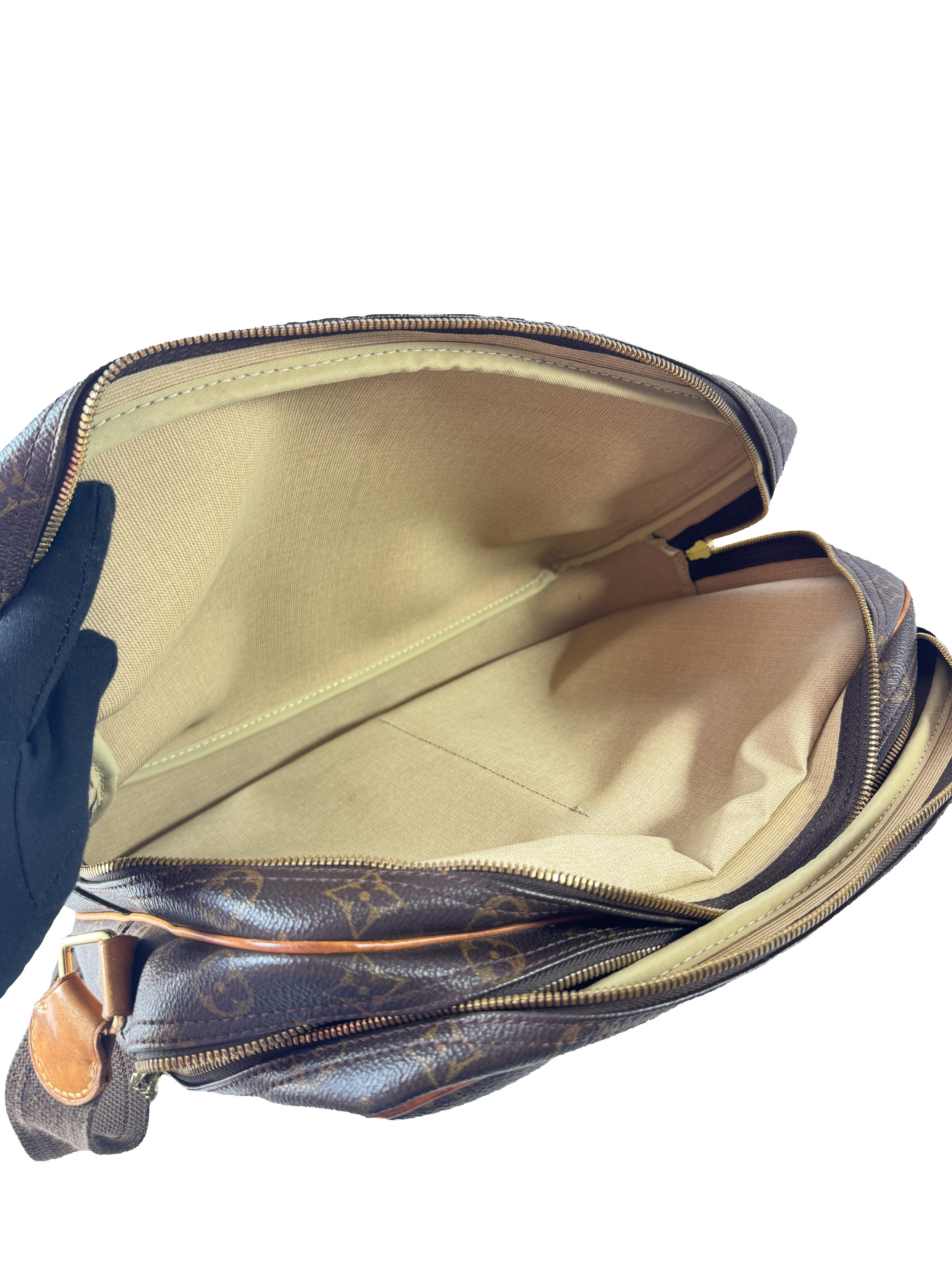LOUIS VUITTON ボーダー　タンクトップ Louis Vuitton monogram reporter GM SP1909