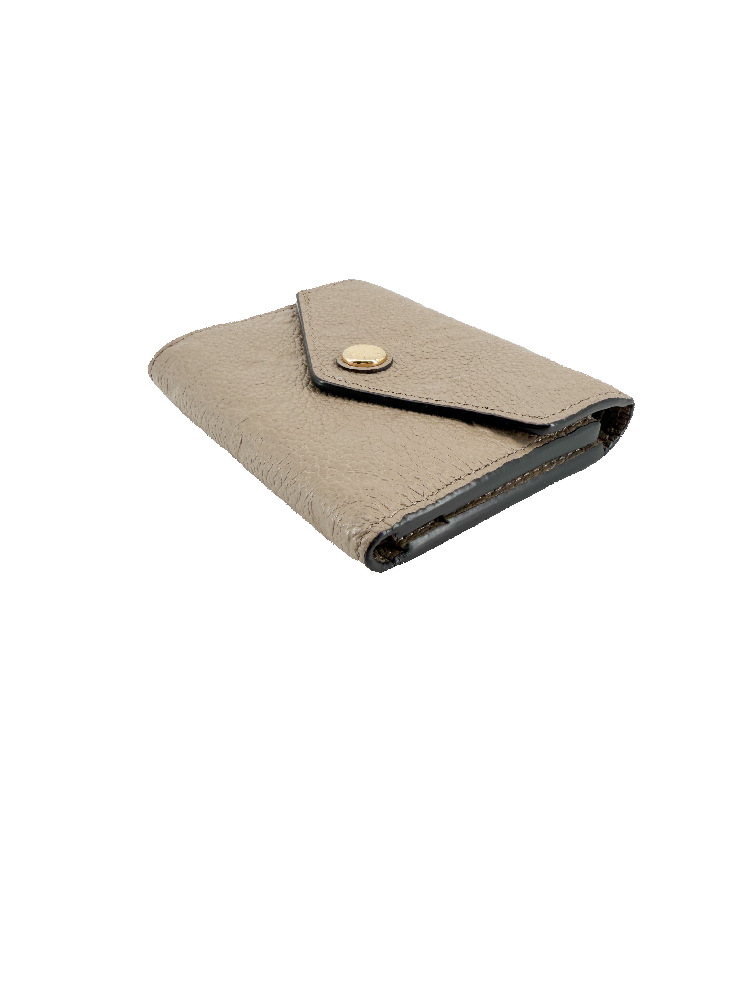 Louis Vuitton taupe empreinte Zoe compact wallet NFC