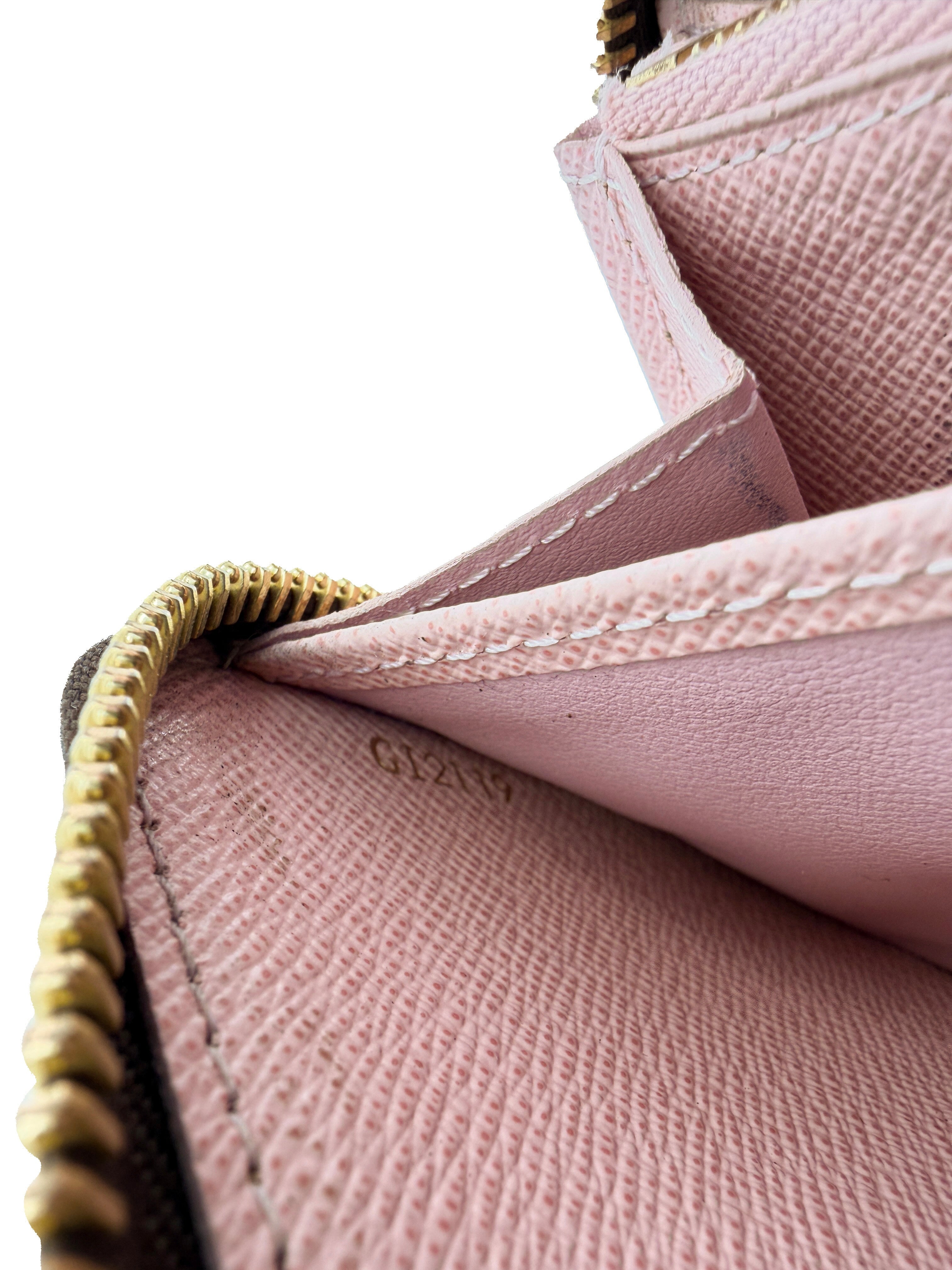 Louis Vuitton damier ebene zippy wallet GI2119