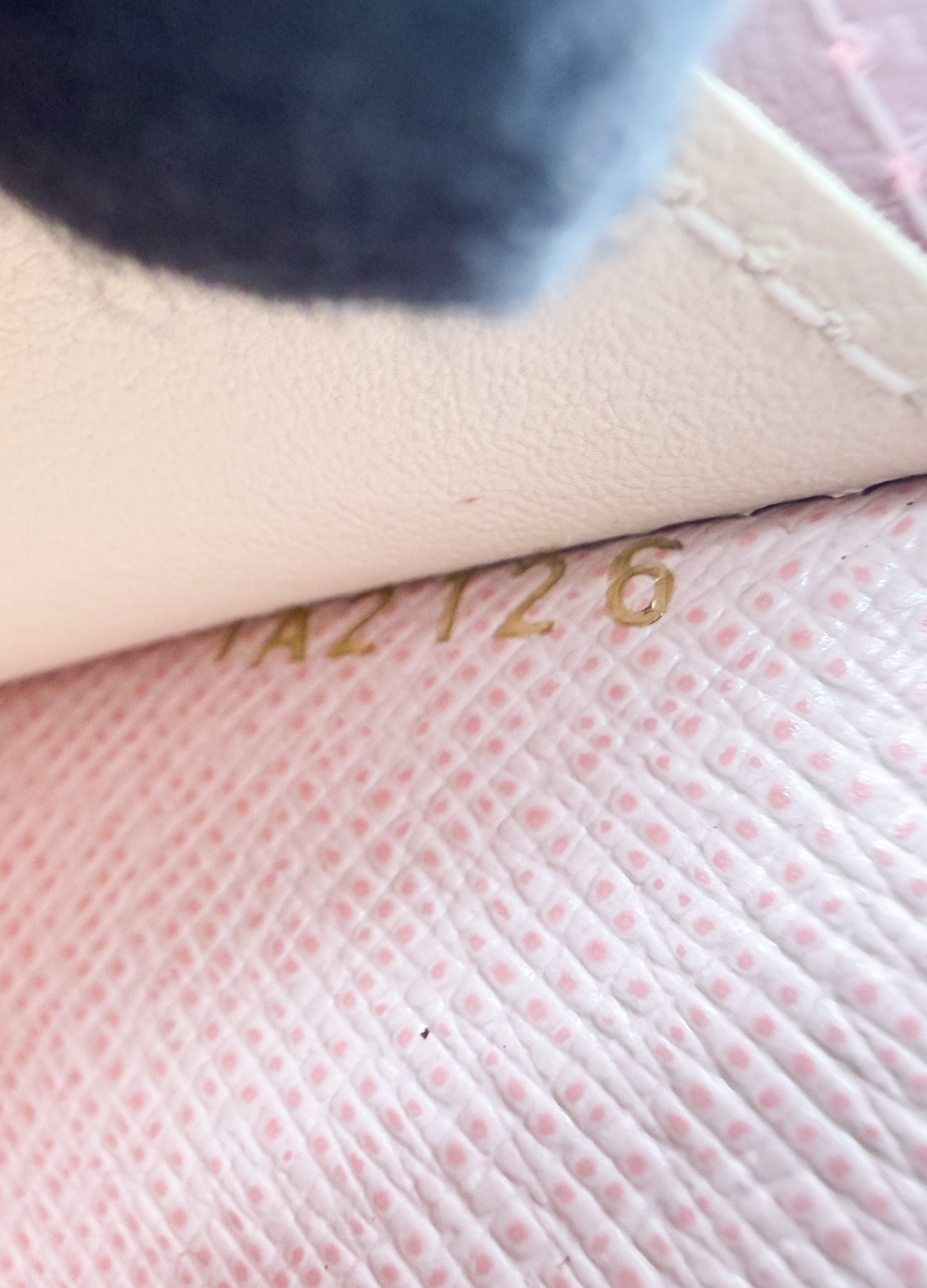 Louis Vuitton damier azur Emilie wallet TA2126