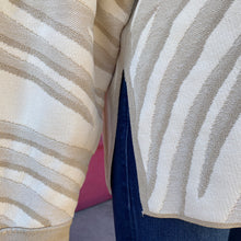 COS beige cream print sweater size M NWT