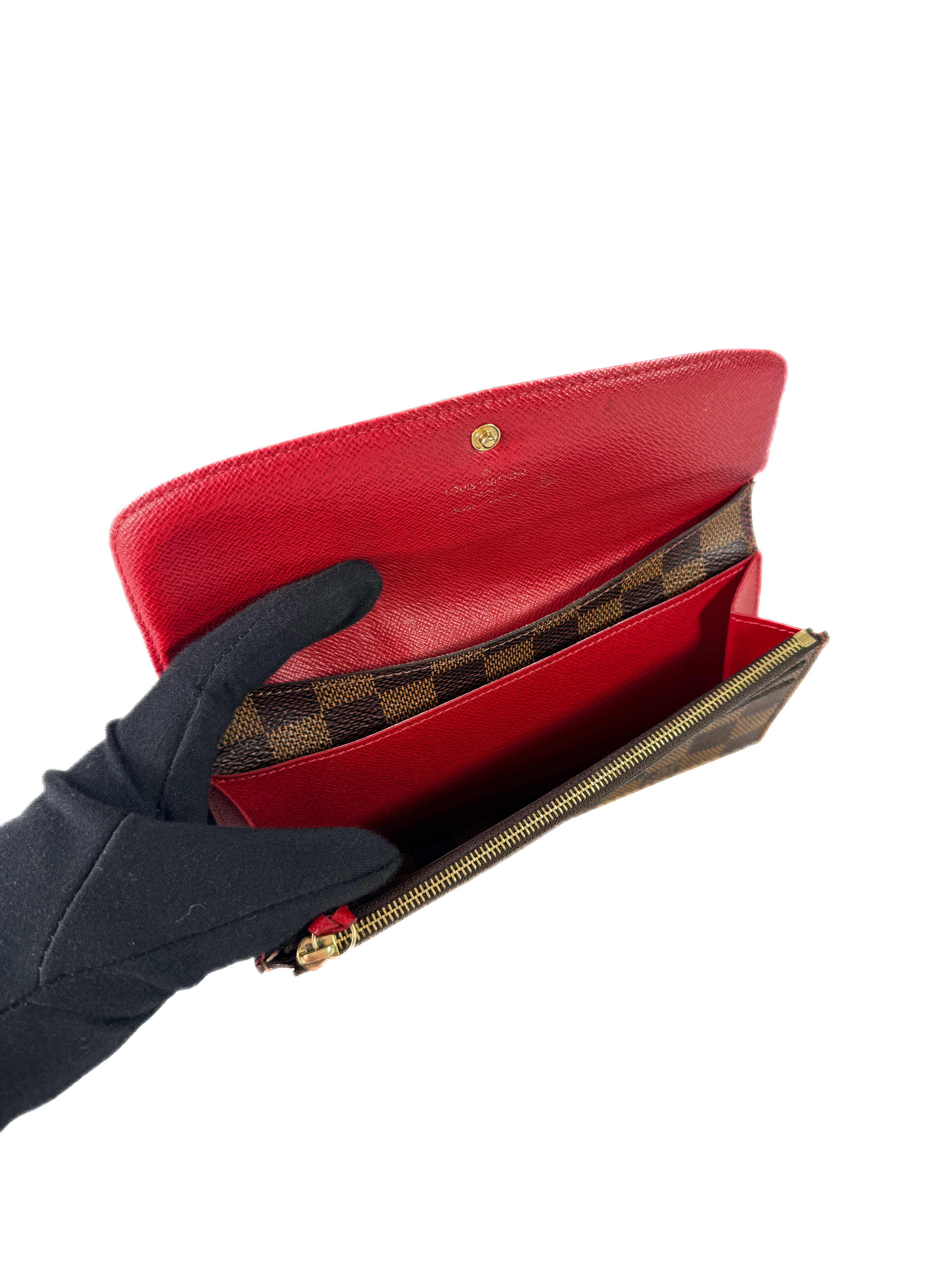 Louis Vuitton damier ebene Emilie wallet  TA2126