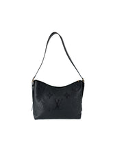 Louis Vuitton black empreinte Giant monogram carryall hobo PM NFC