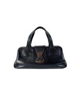 Gucci black leather doctor satchel 105378 002058