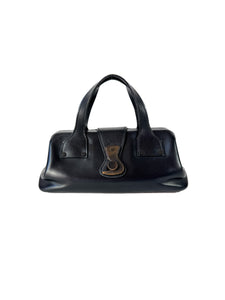Gucci black leather doctor satchel 105378 002058