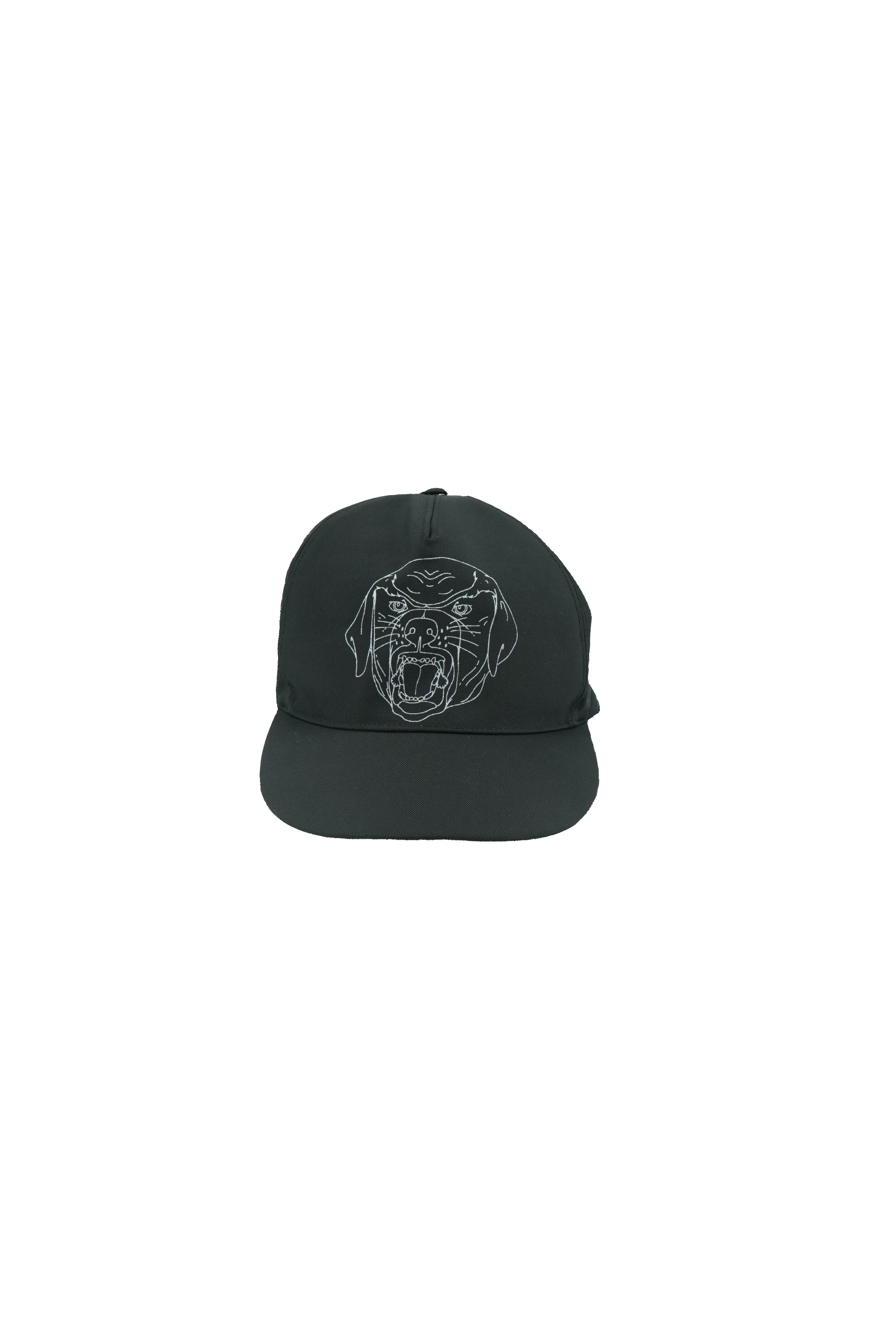 Givenchy black snarling Rottweiler hat