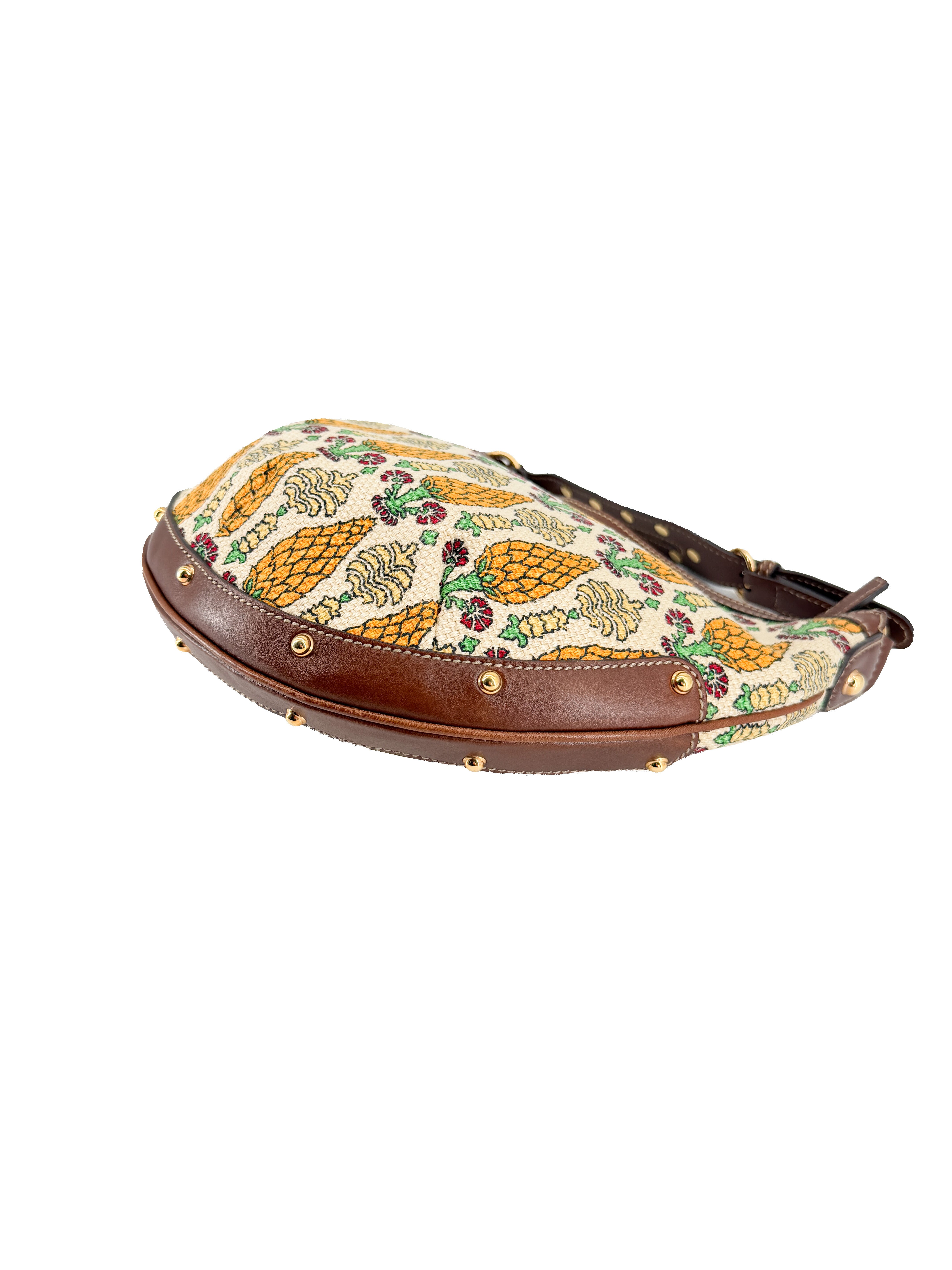 Gucci monogram Biba pineapple print hobo bag 159773 482794