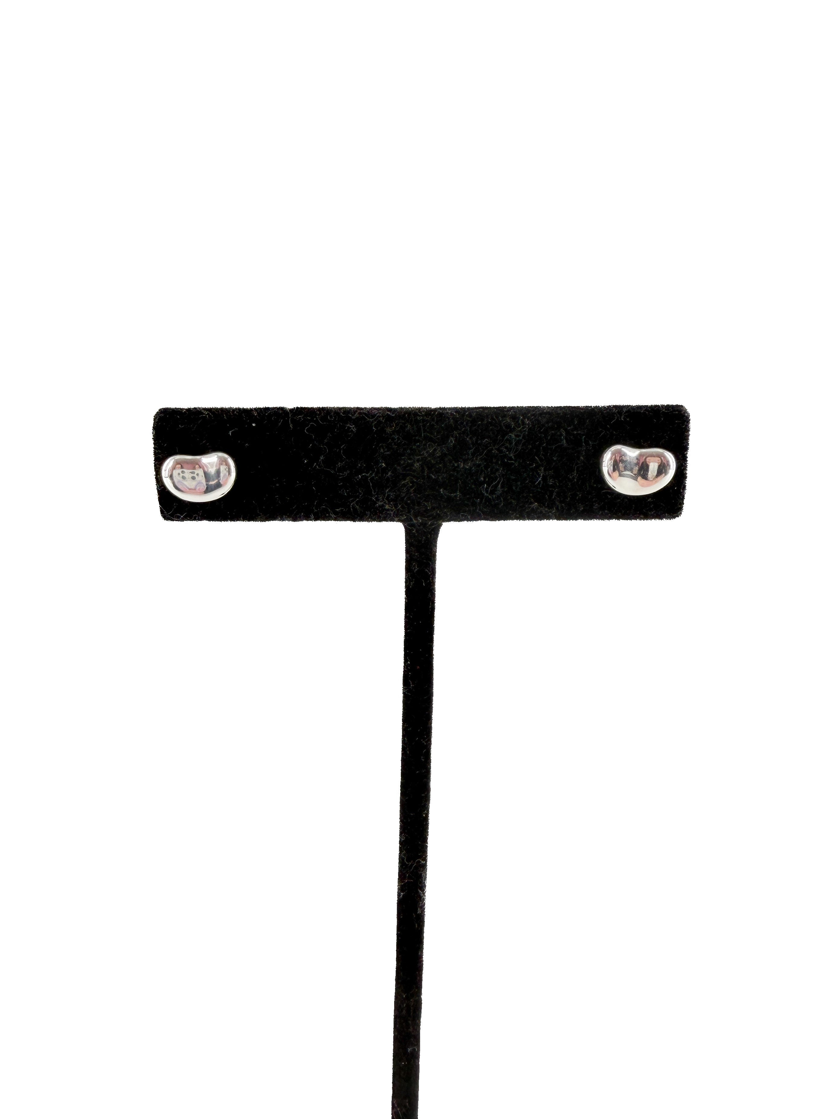 Tiffany & Co Elsa Peretti sterling silver mini bean stud earring