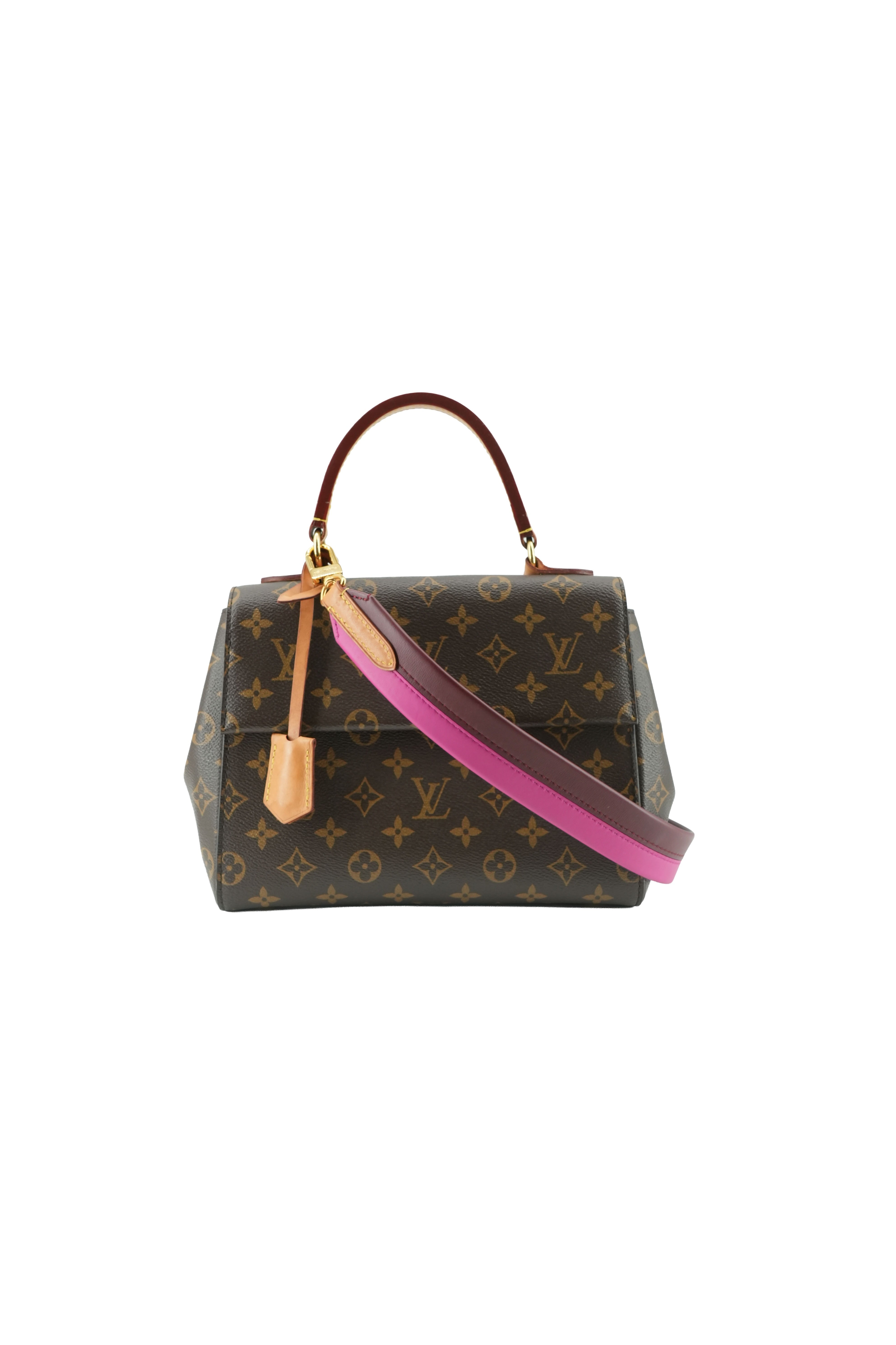 Louis Vuitton monogram Fuchsia Cluny BB Shoulder Bag SA1179