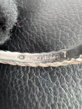 David Yurman sterling silver, 14k gold single X ring