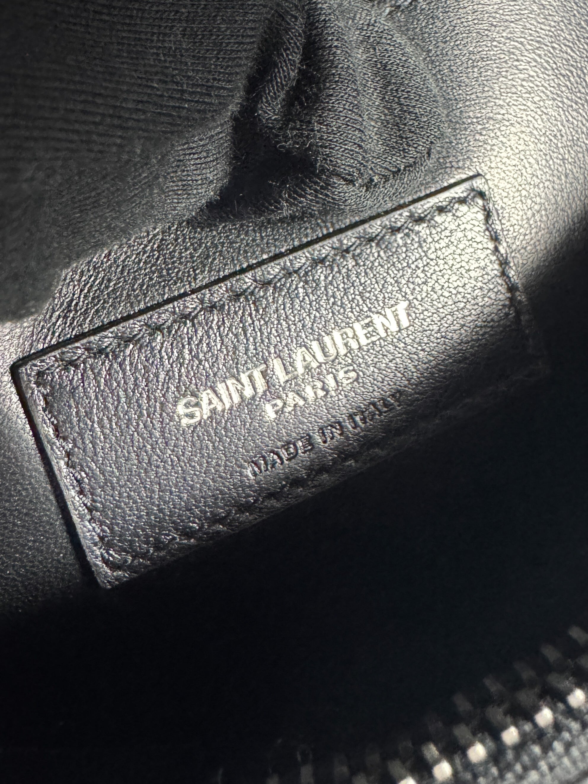 Saint Laurent black croc embossed West Hollywood bag GAB 574106 Y0719