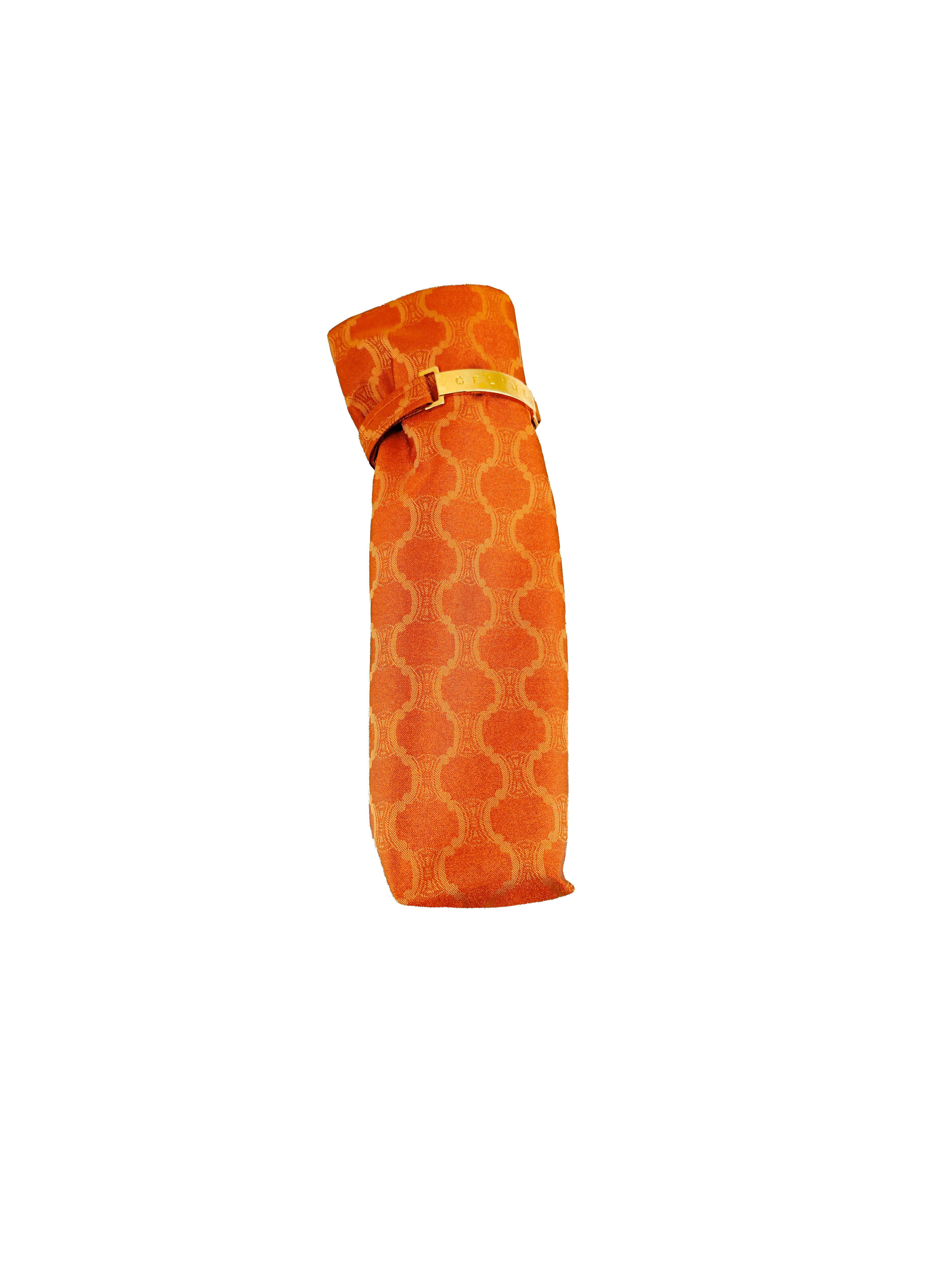 Celine orange macadam vintage umbrella