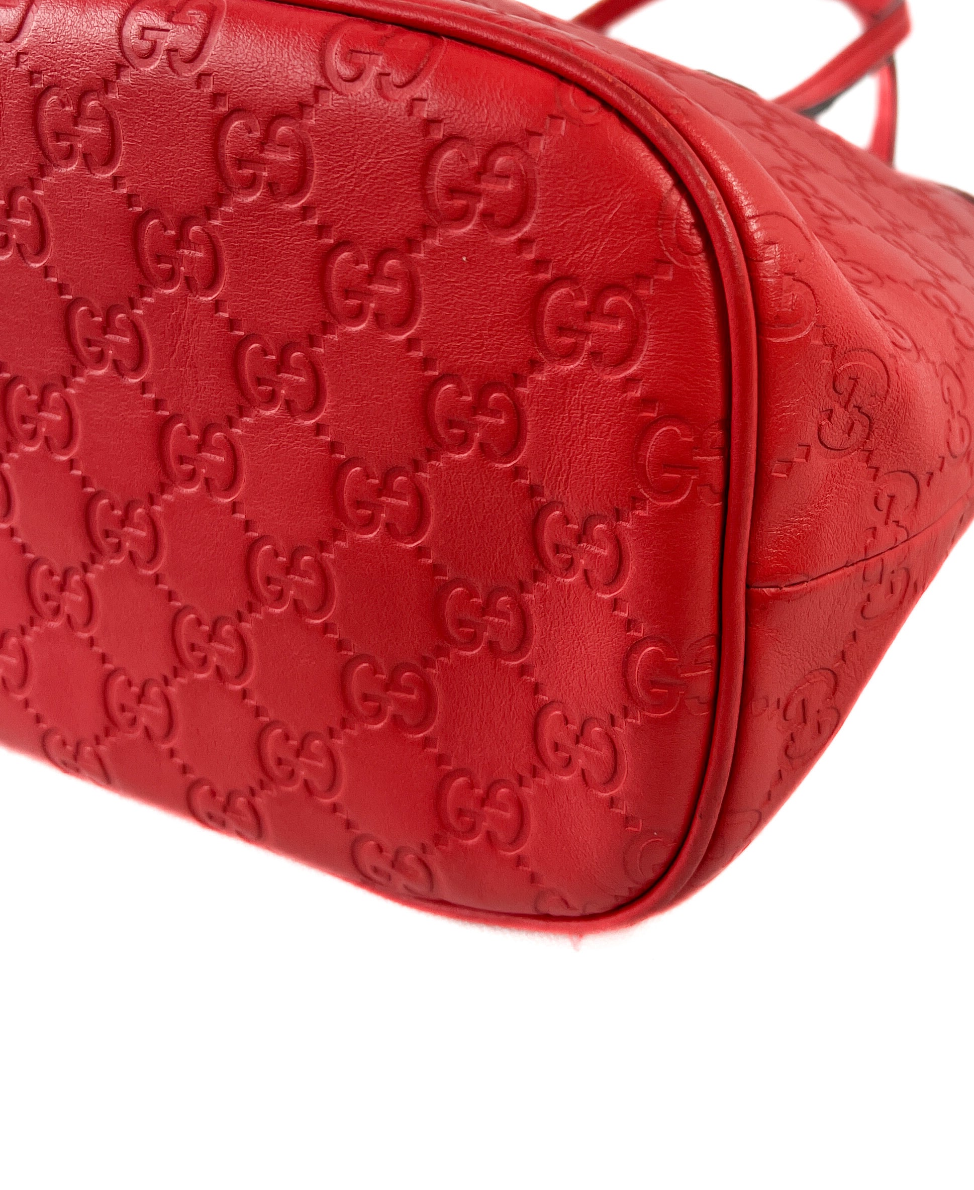 Gucci red Poppy dome bag 420023 493075