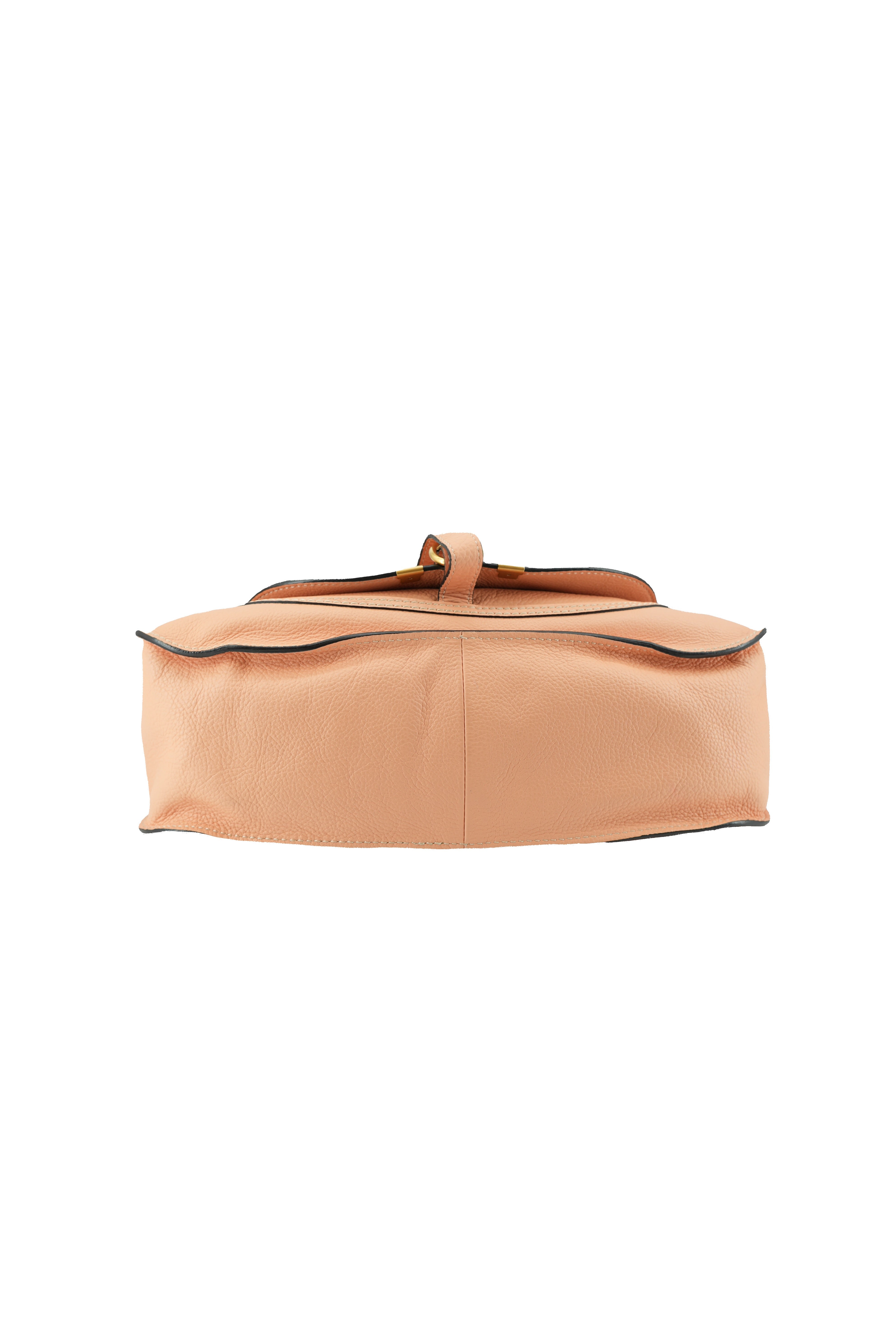 Chloé peach leather Marcie satchel 01215665-04