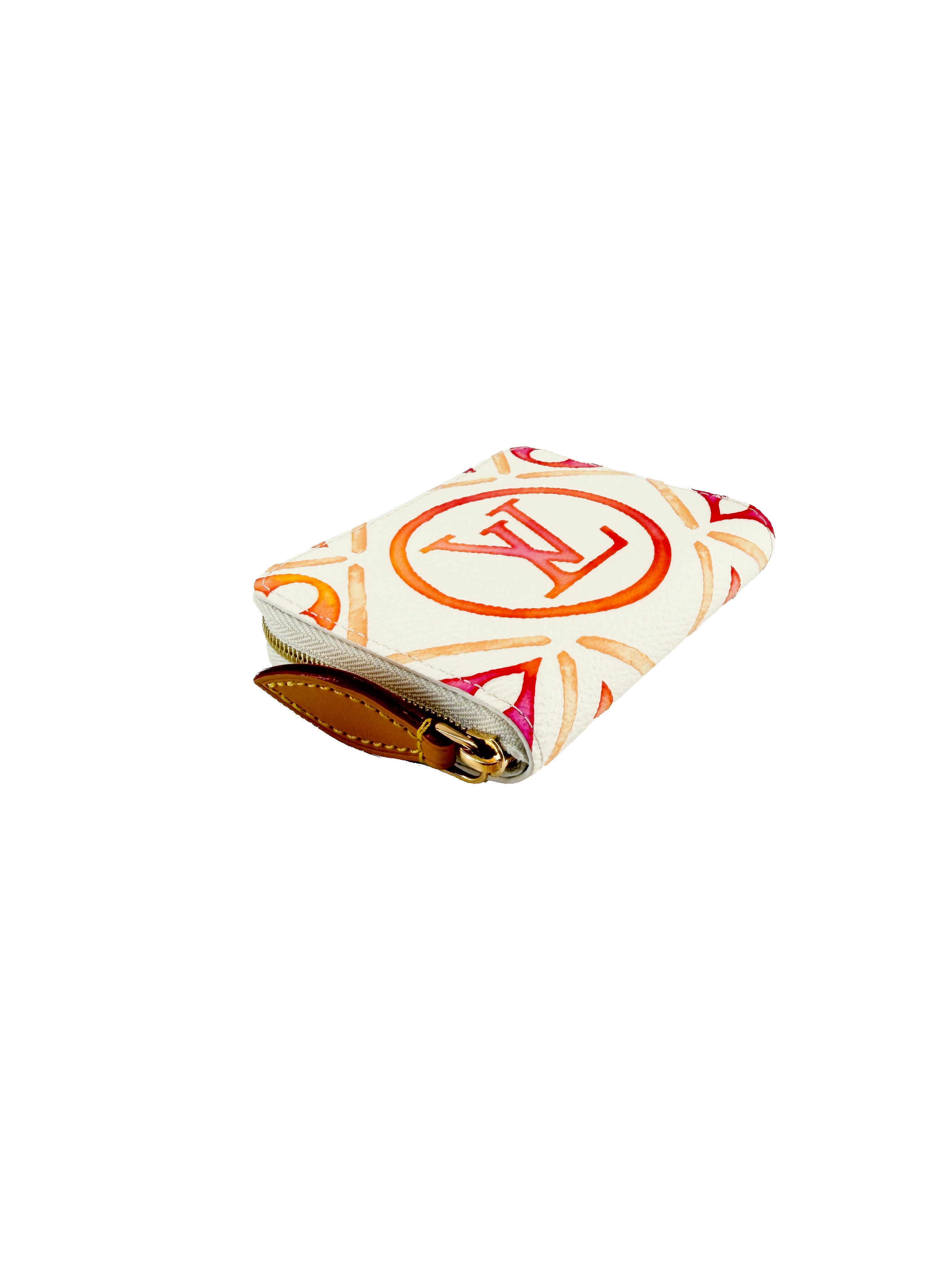 Louis Vuitton monogram Tiles coral zippy coin case NFC