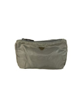 Prada tessuto gray vintage zip pouch