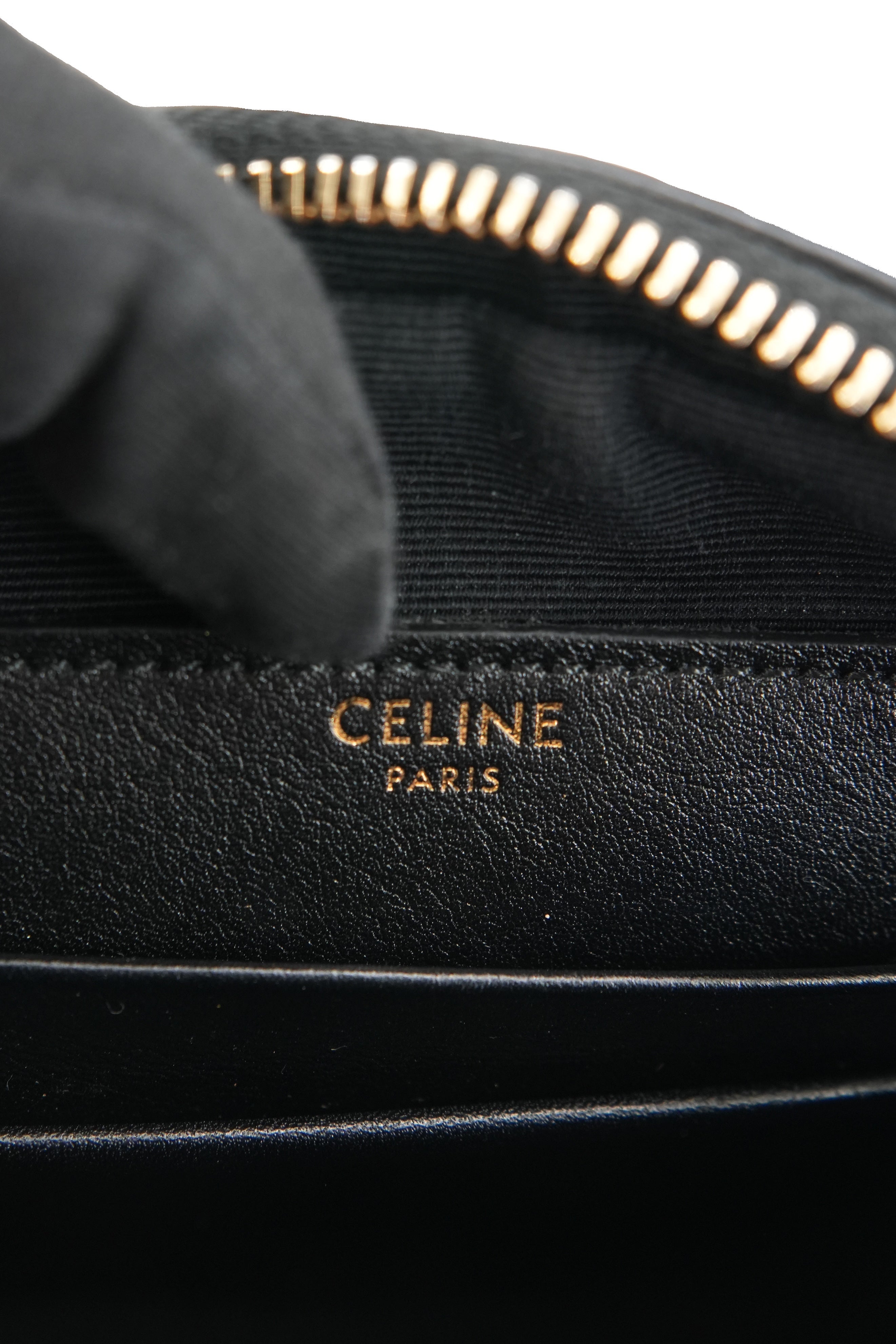 Celine black quilted leather small C crossbody S-CE-4158