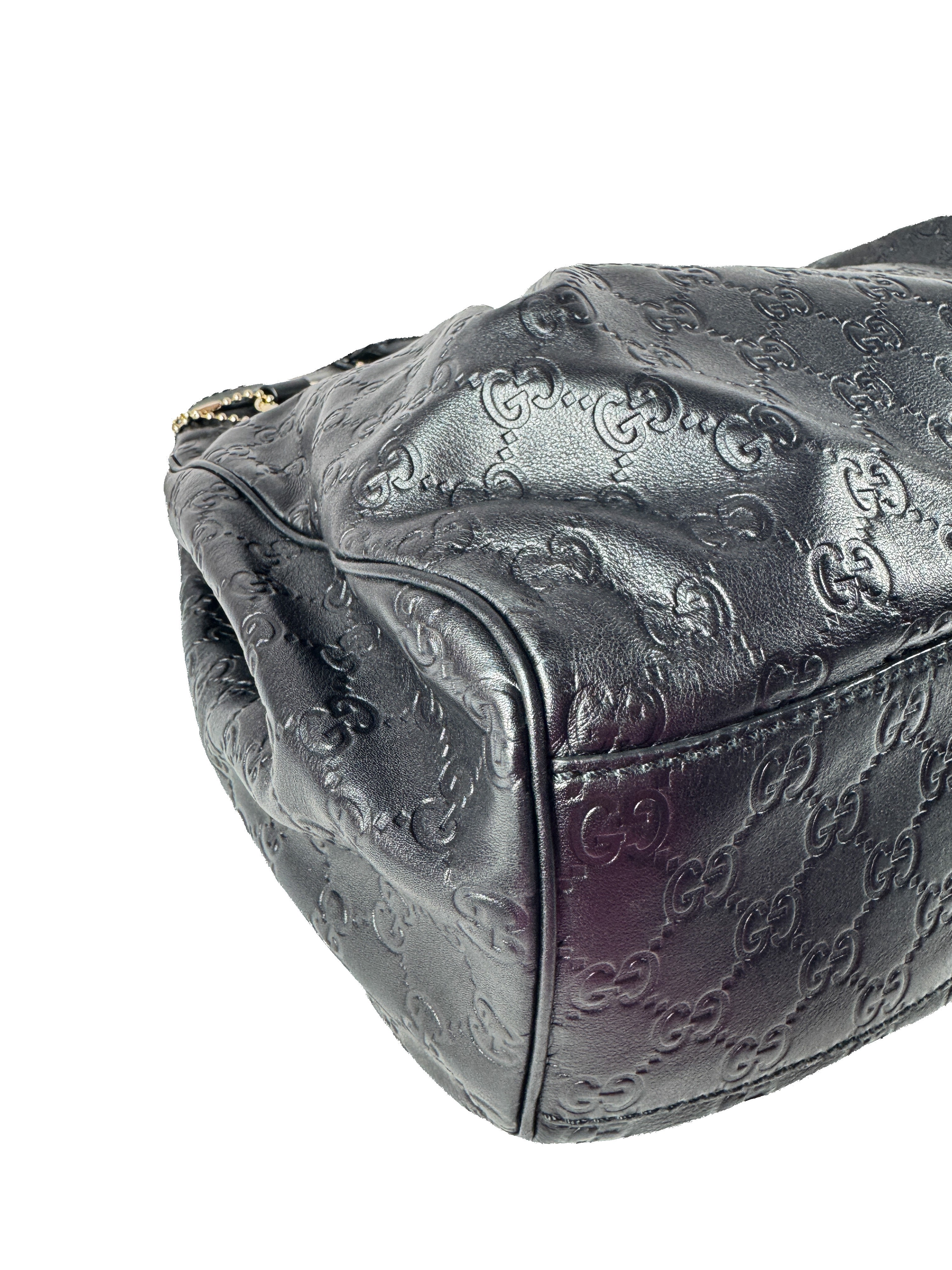 Gucci black Guccissima Sukey shoulder bag 211948 002123