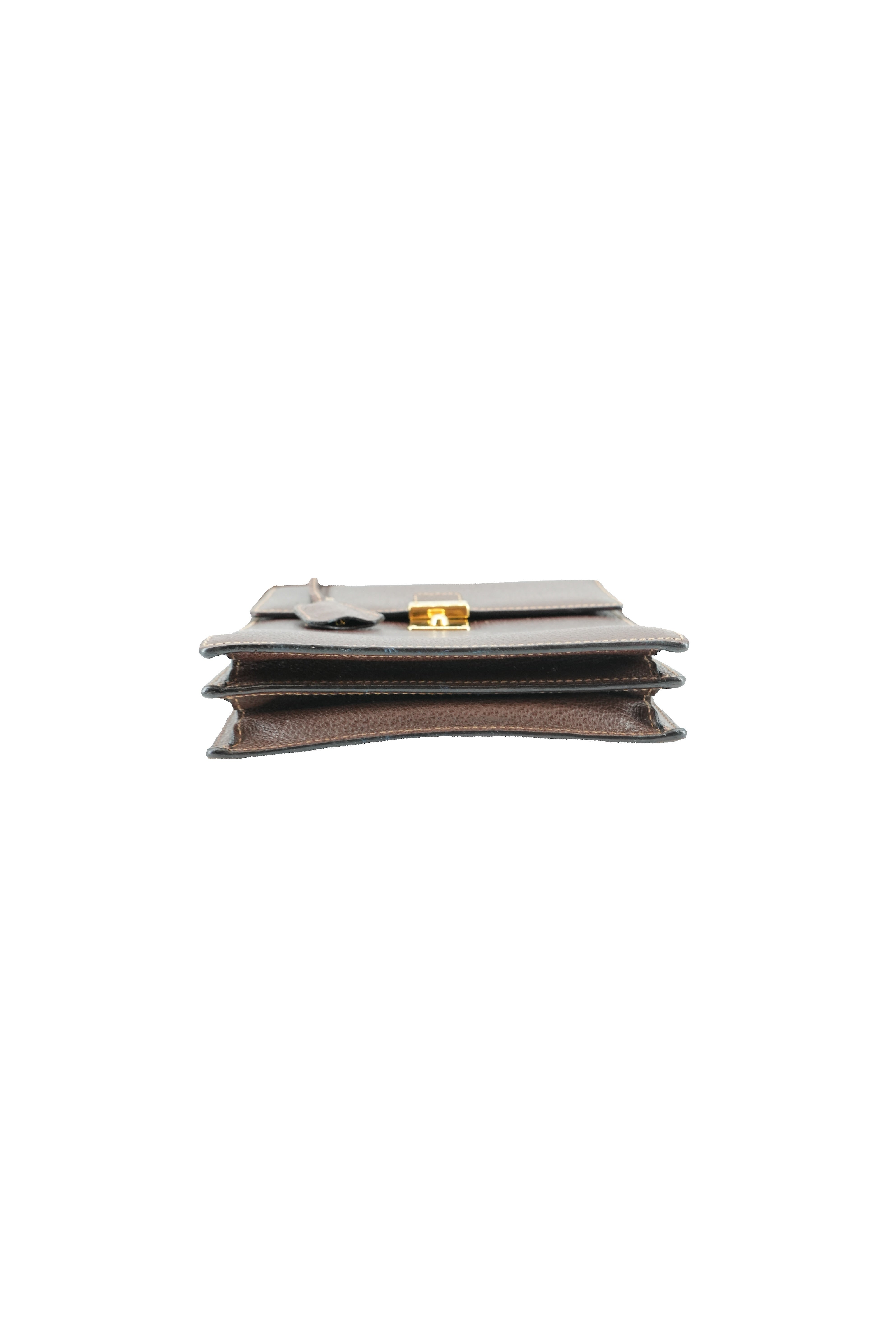 Gucci brown vintage leather crossbody 1829591003