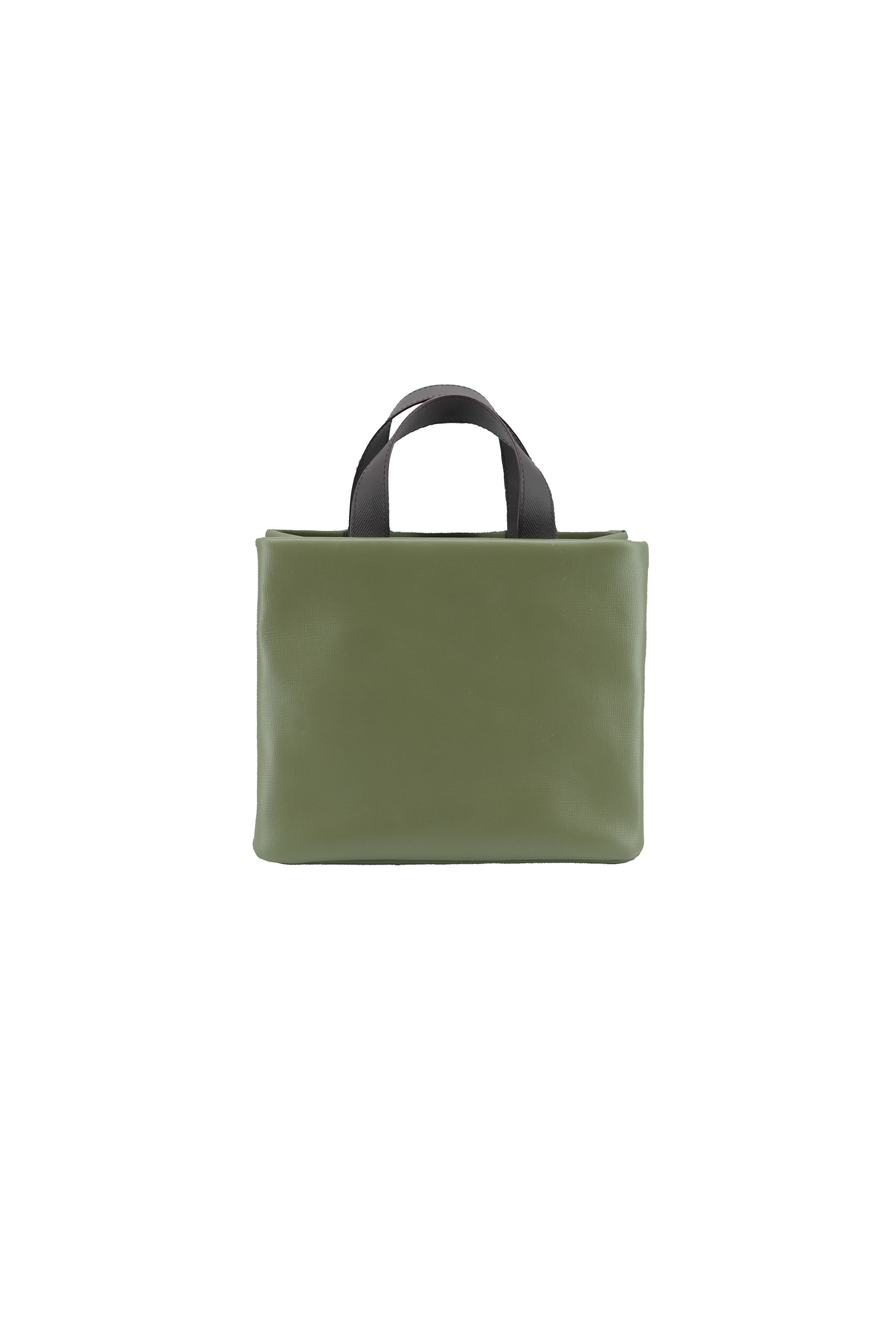 Louis Vuitton Calfskin Mini Shopper Tote Khaki Green NFC