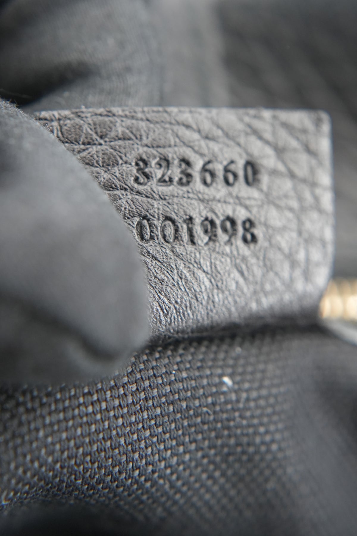 Gucci black Bamboo shopper tote 001998