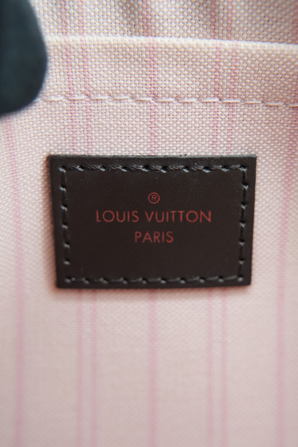 Louis Vuitton damier ebene neverfull pouch SD3167