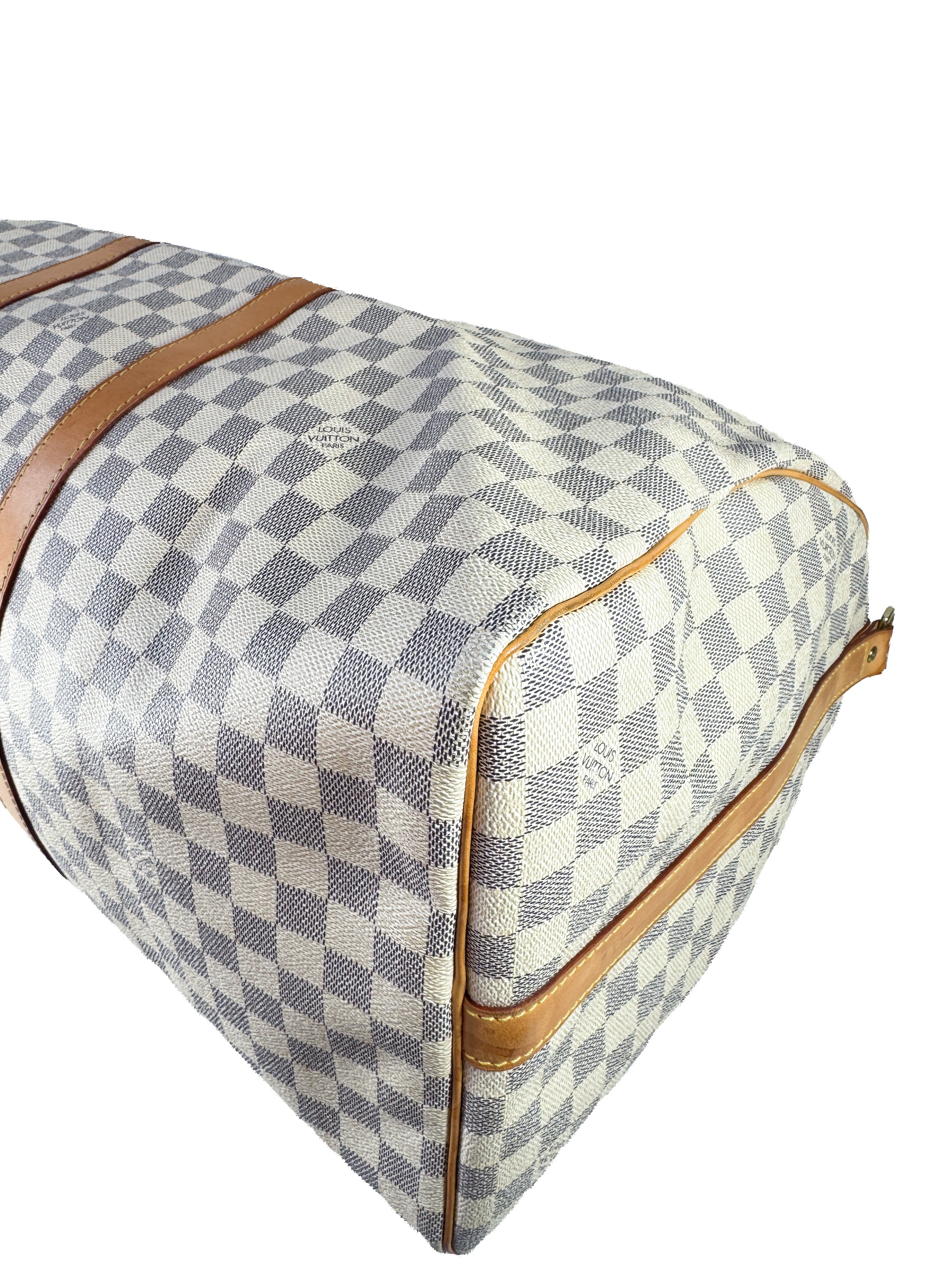 Louis Vuitton damier azur keepall 55 bandouliere MB2017