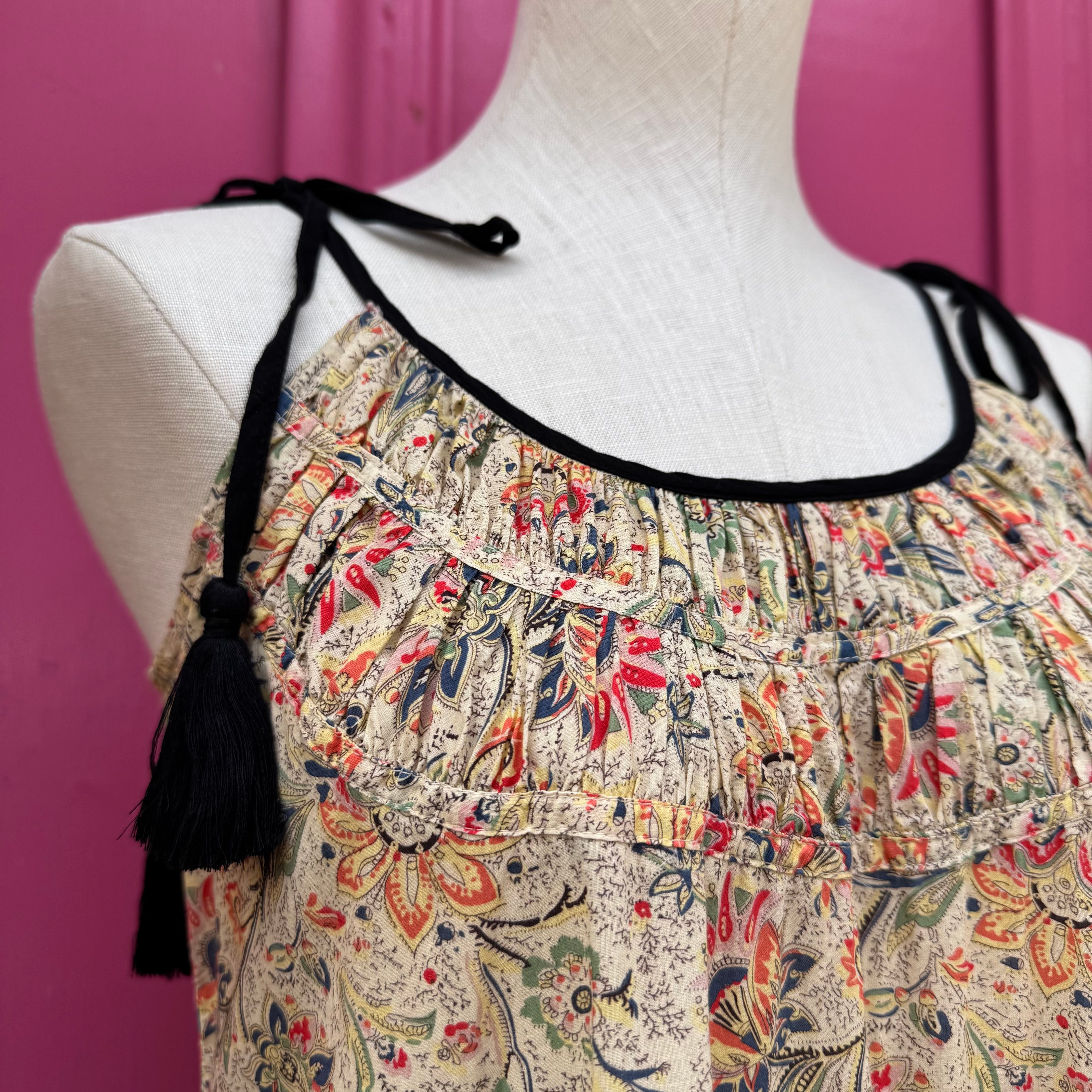 The Great yellow floral tank dress size L